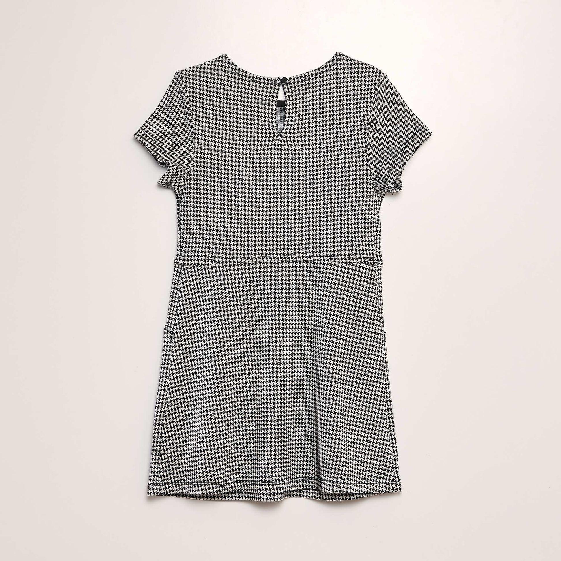 Robe vas e en jersey Noir / blanc