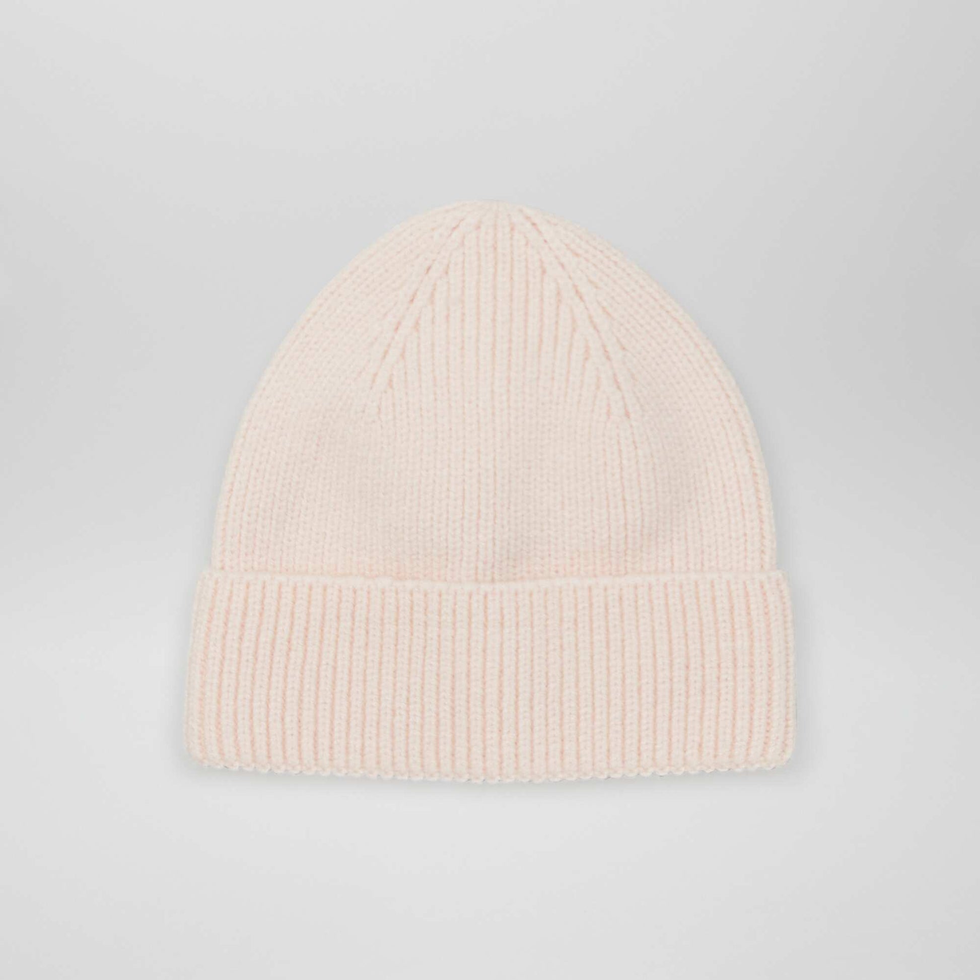 Bonnet en maille Rose clair
