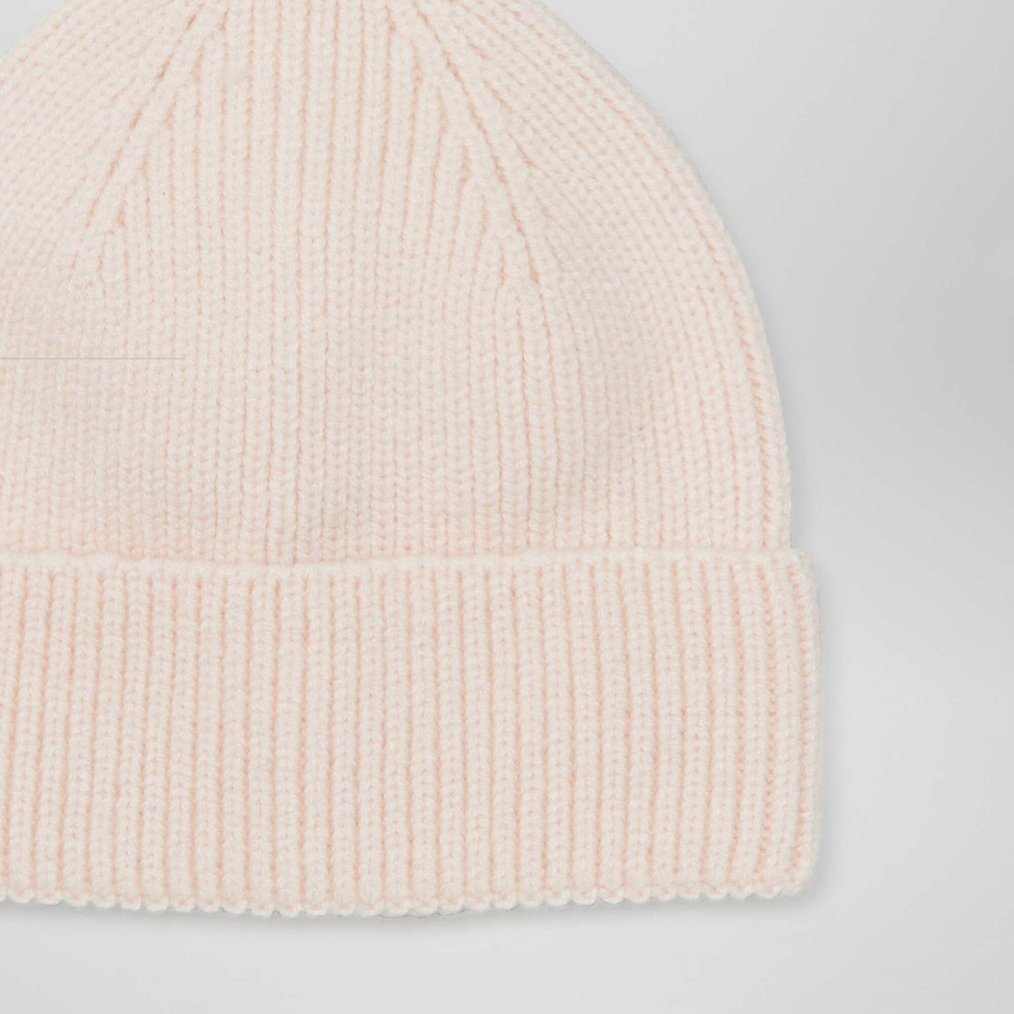 Bonnet en maille Rose clair