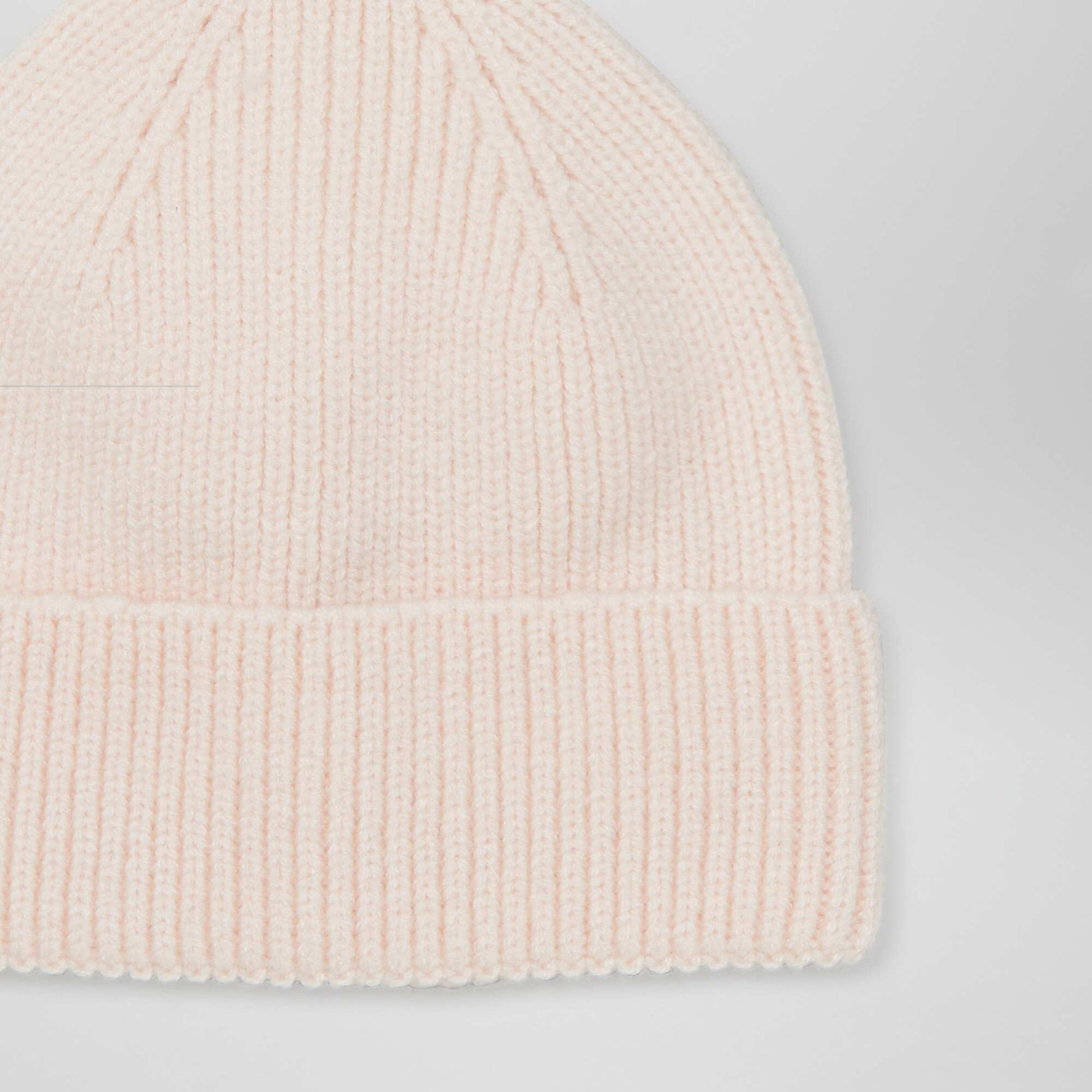 Bonnet en maille Rose clair