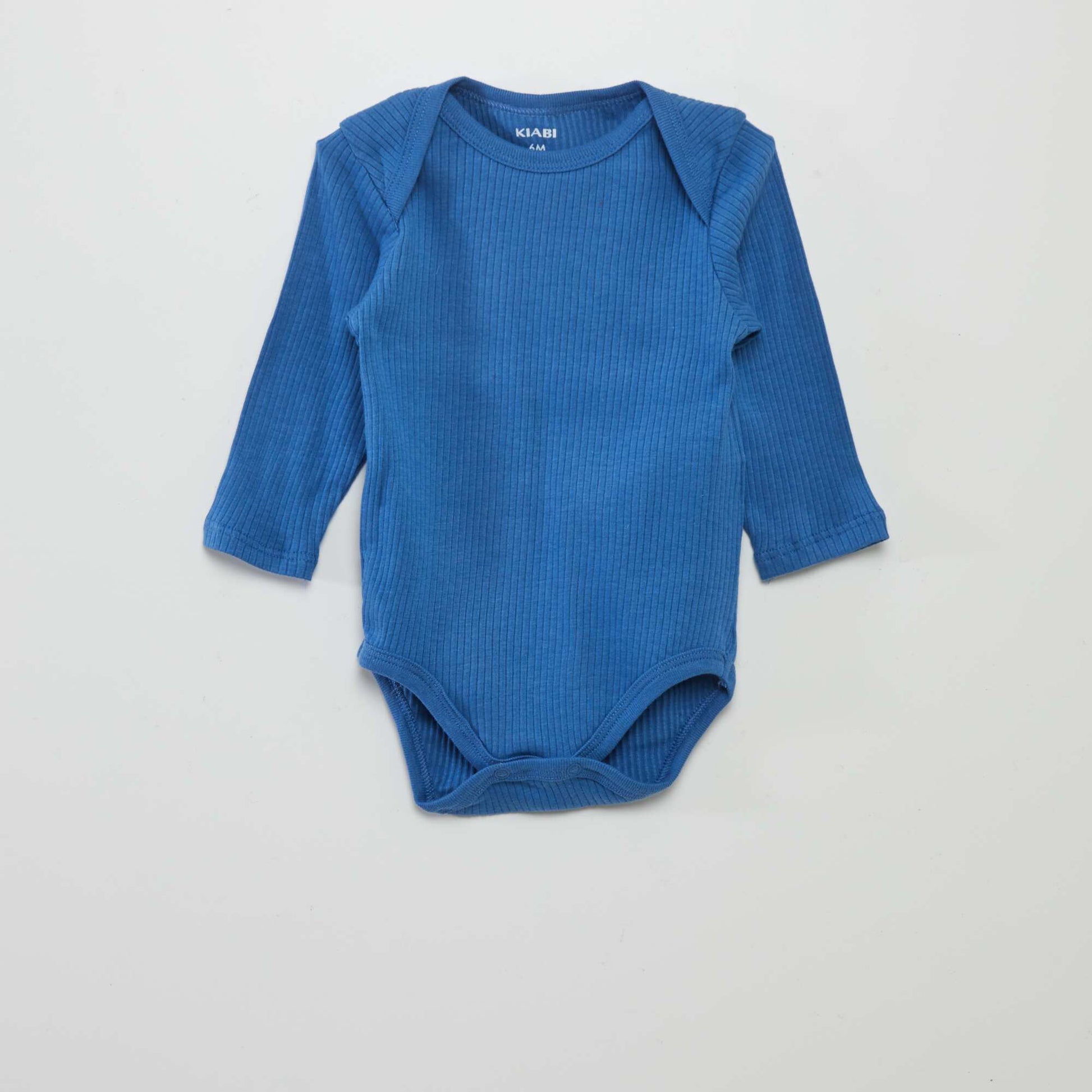 Body manches longues et col US - Lot de 3 Bleu/gris
