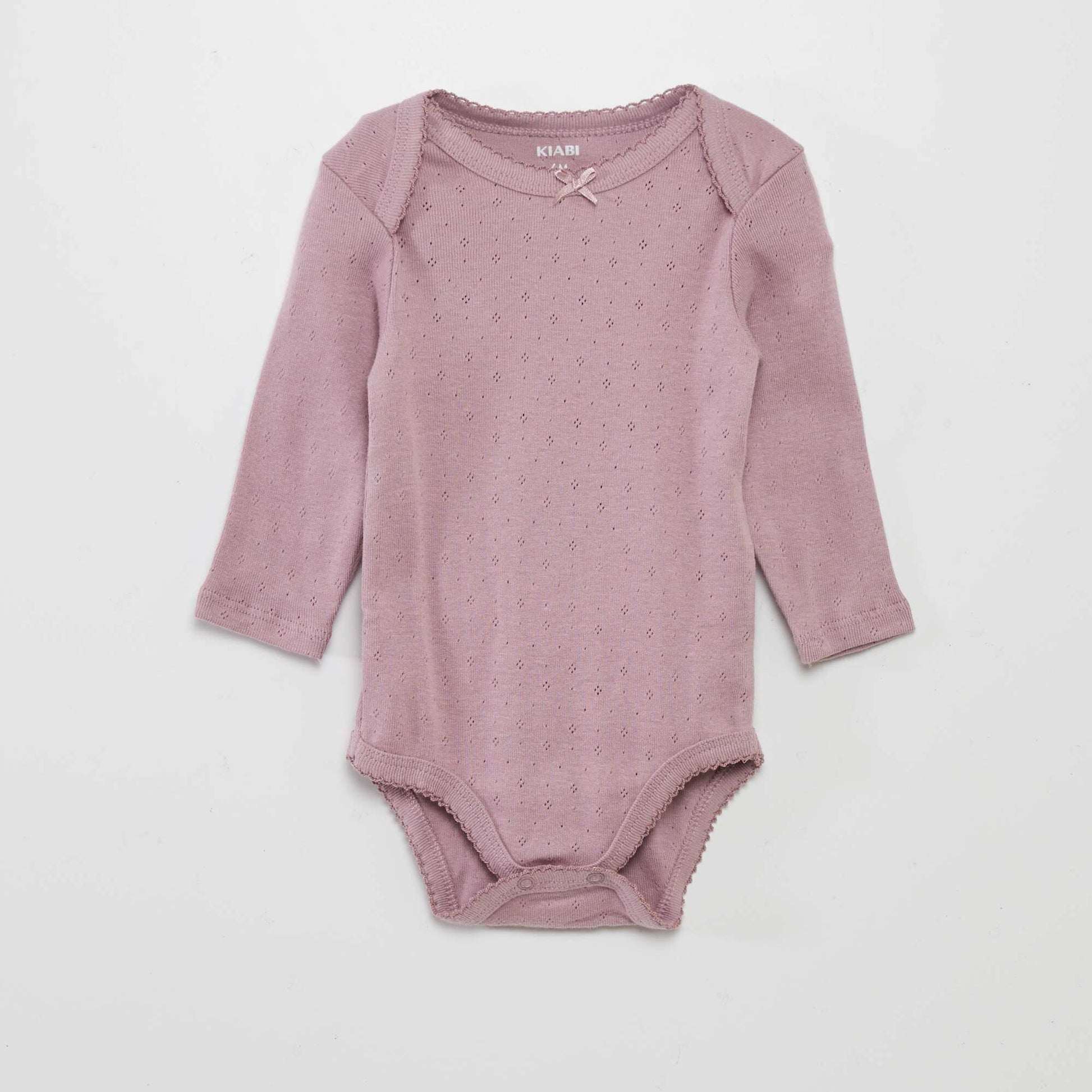 Body manches longues et col US - Lot de 3 Rose/jaune moutarde