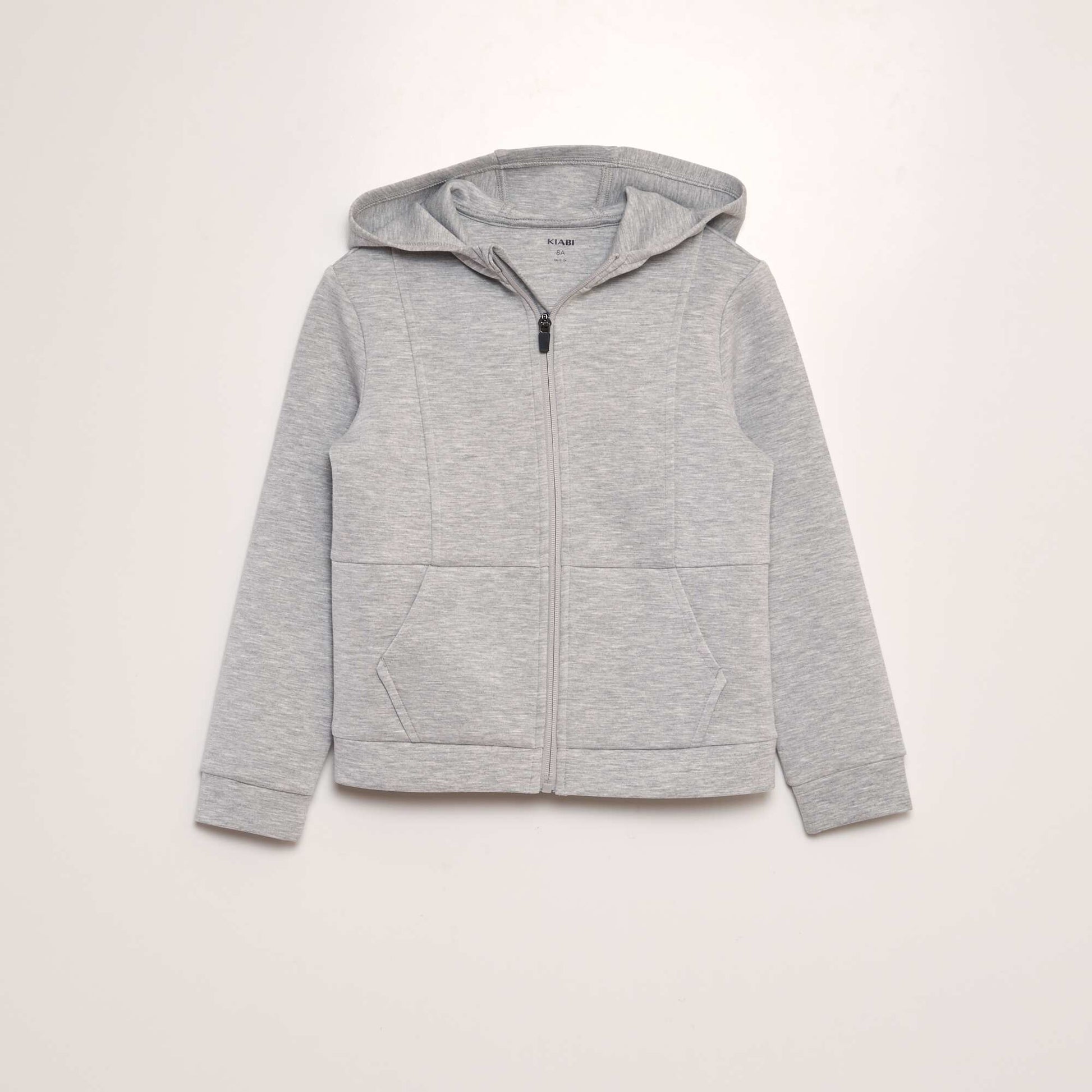 Sweat zipp capuche Gris