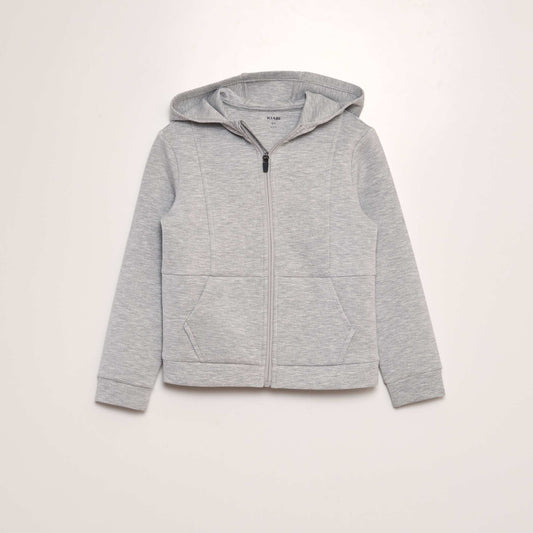 Sweat zipp    capuche Gris