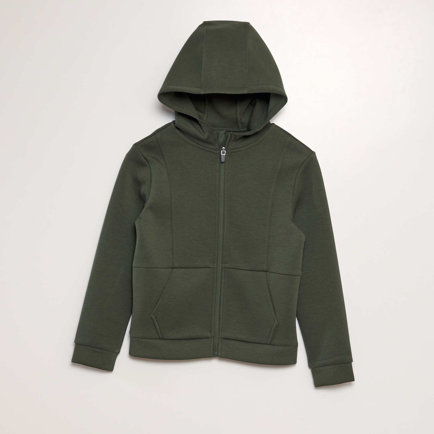 Sweat zipp capuche Vert