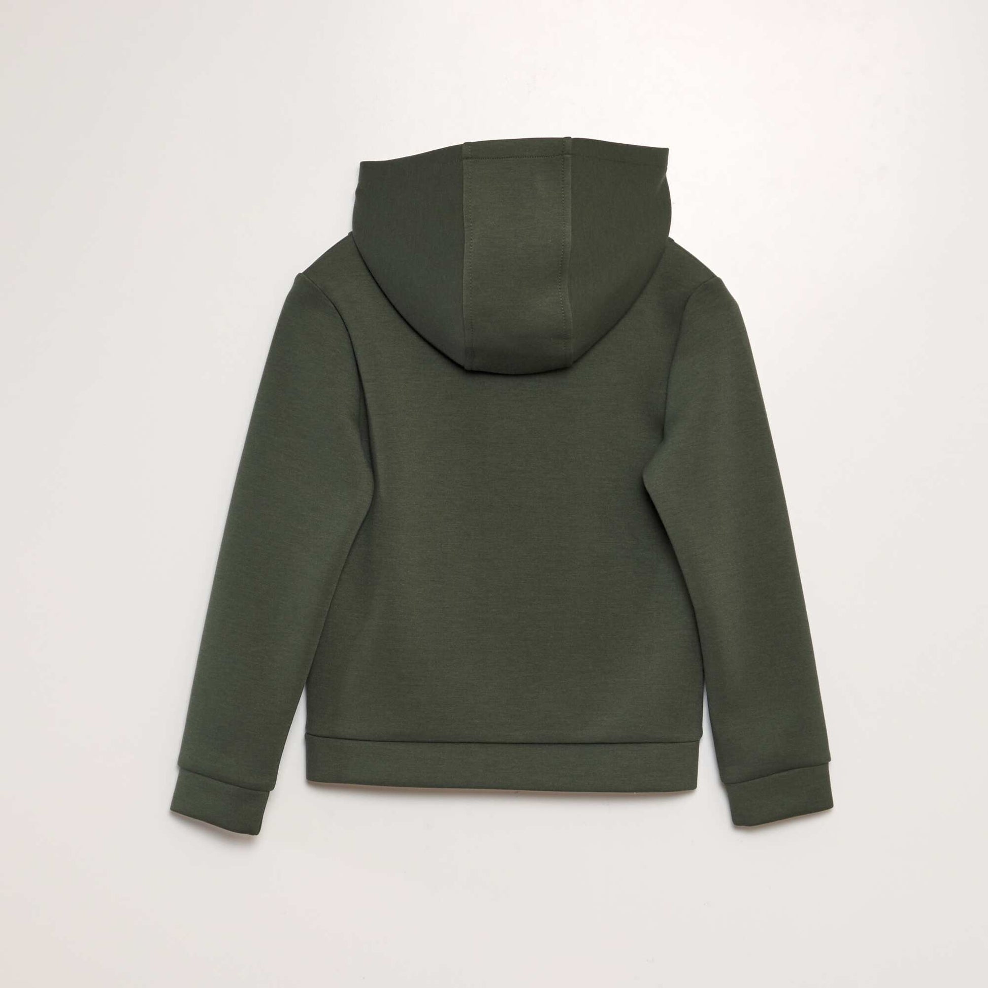 Sweat zipp capuche Vert