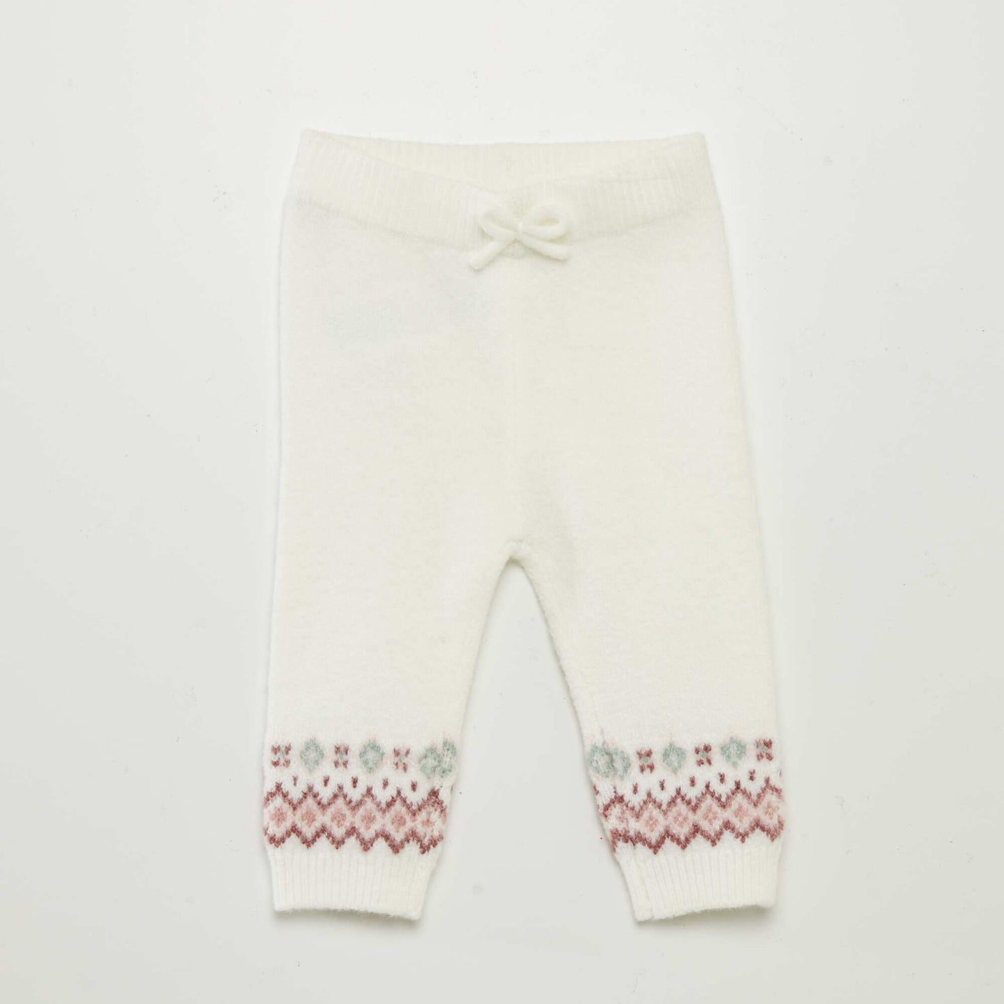 Legging en jacquard + chaussettes Blanc