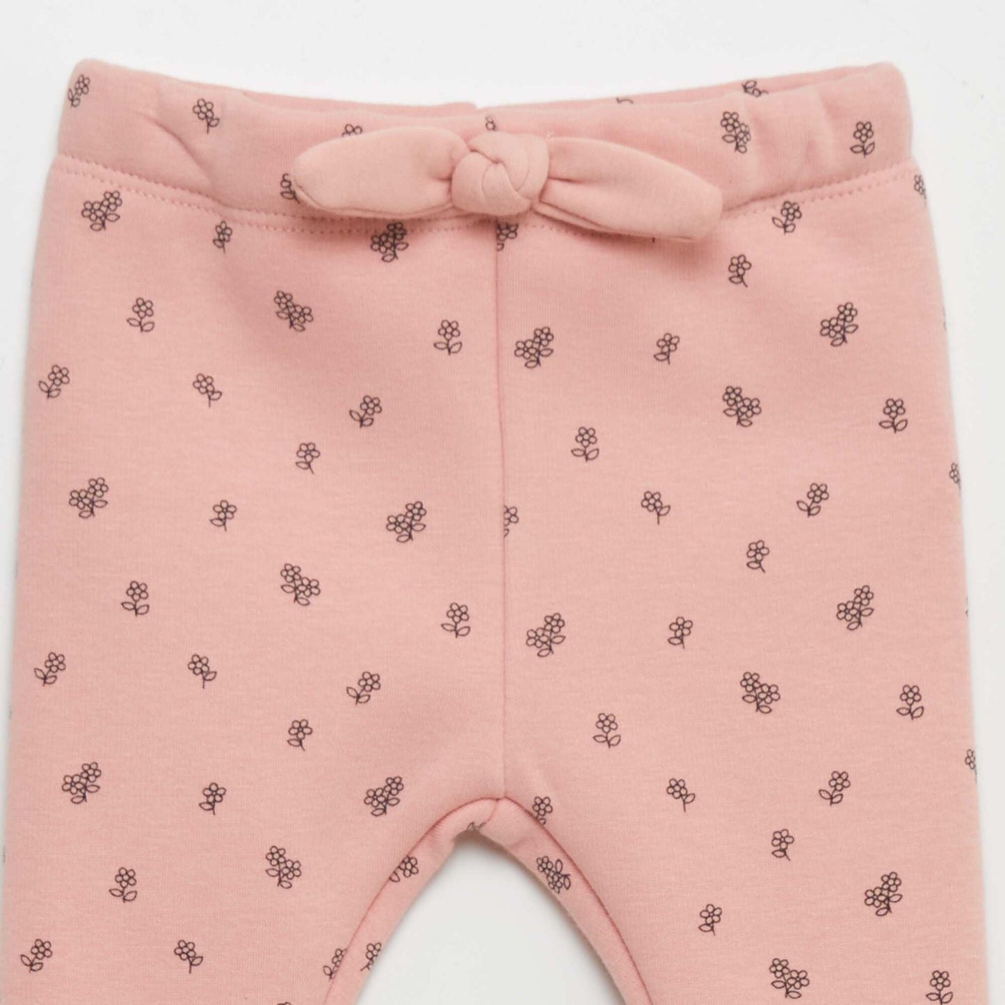 Pantalon en molleton avec n ud Rose