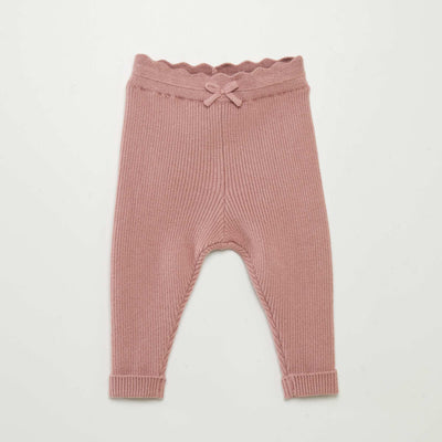 Legging c tel avec n ud Rose