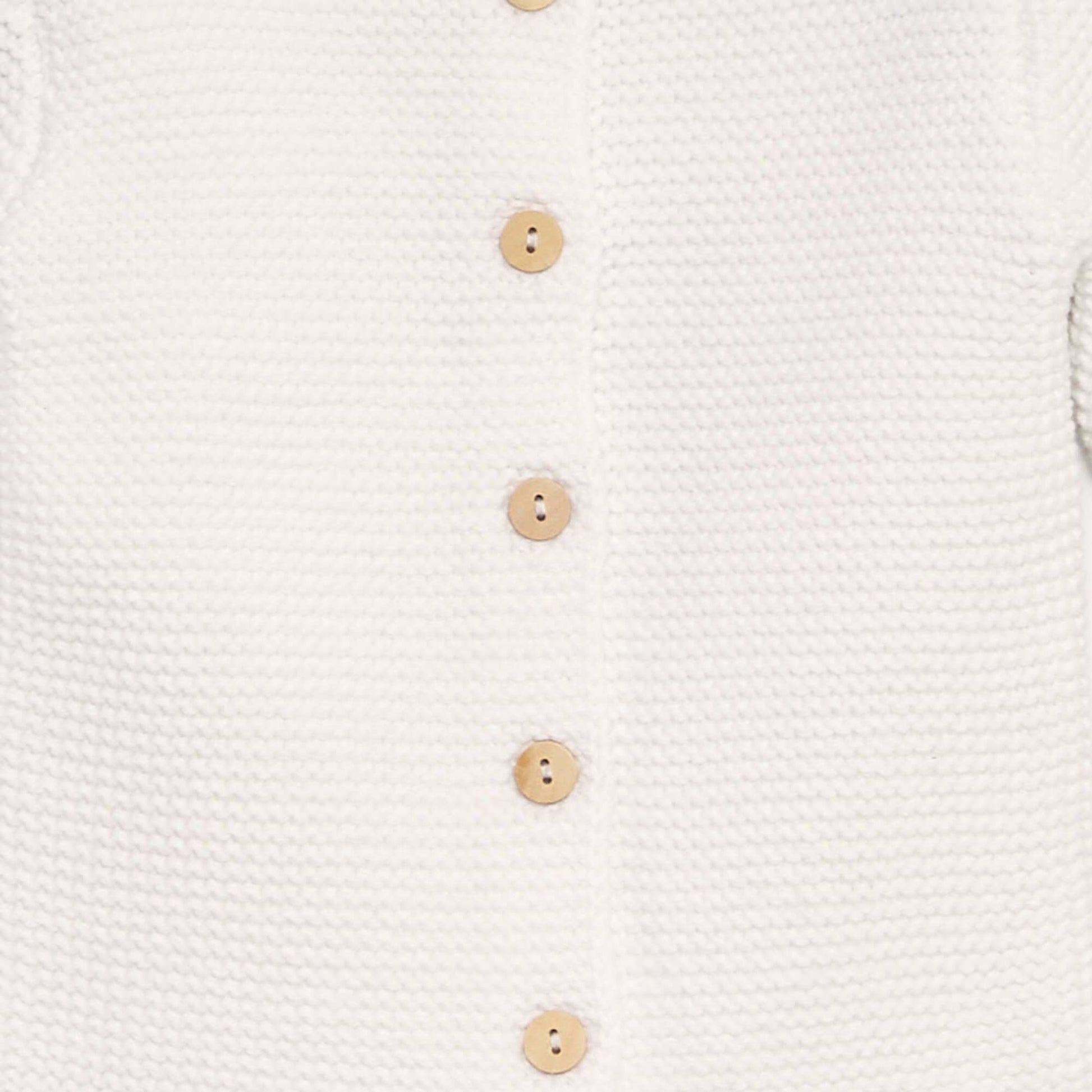 Gilet uni en tricot blanc