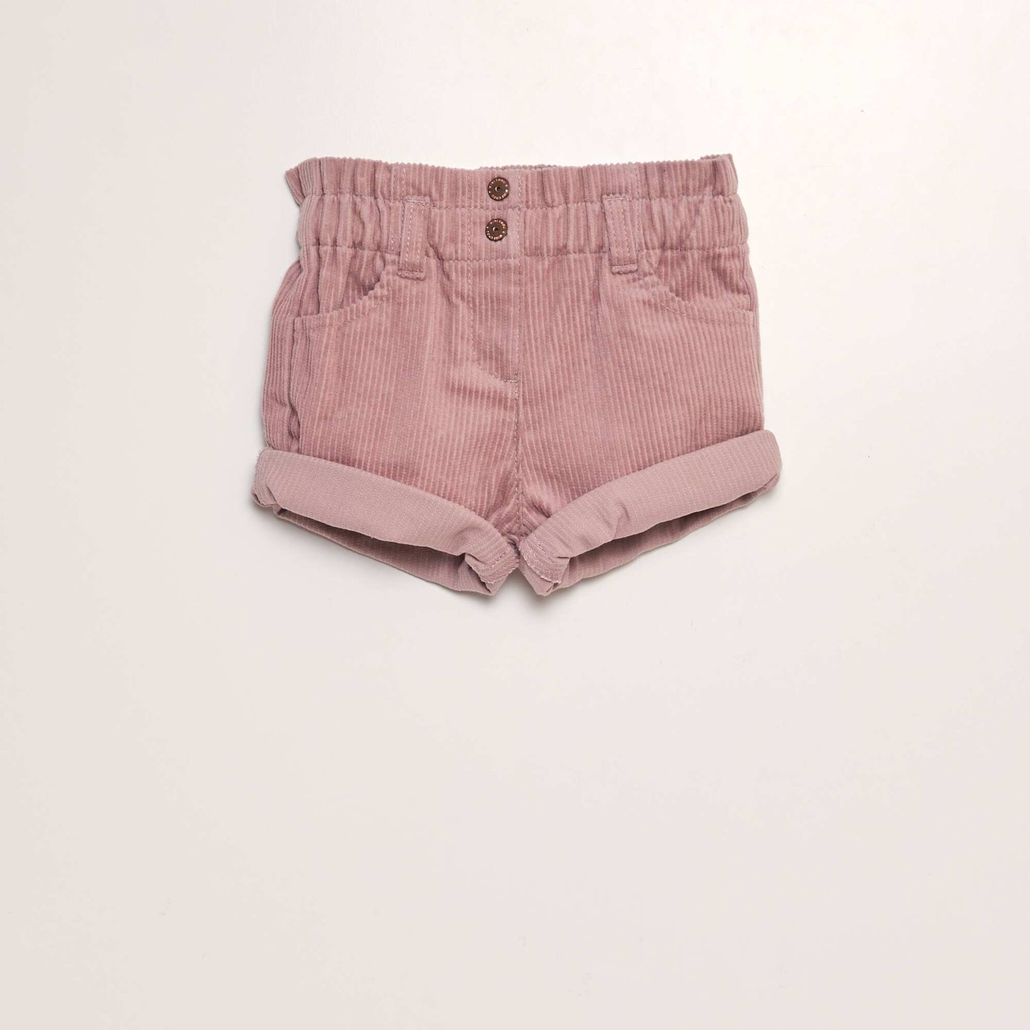 Short paperbag en velours c tel vieux rose