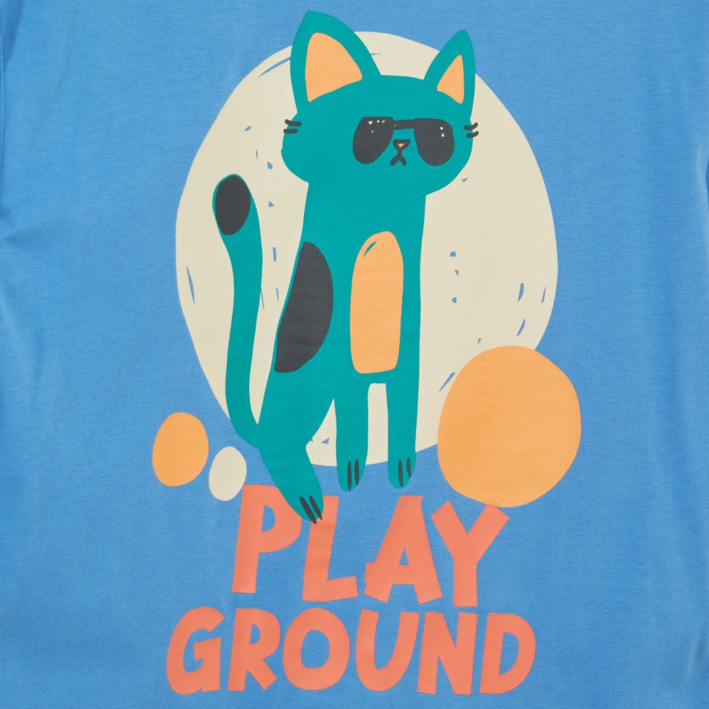 T-shirt imprim  - Grafik Edition Bleu cat