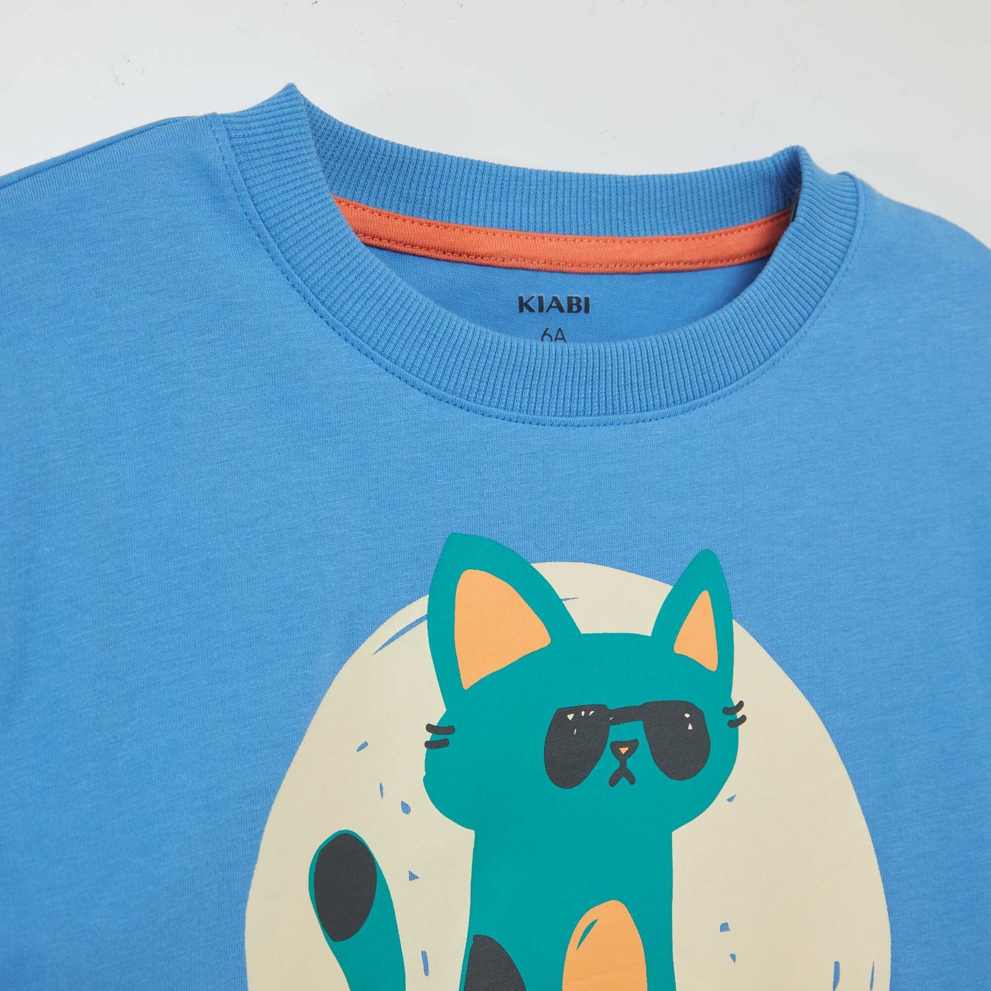 T-shirt imprim  - Grafik Edition Bleu cat