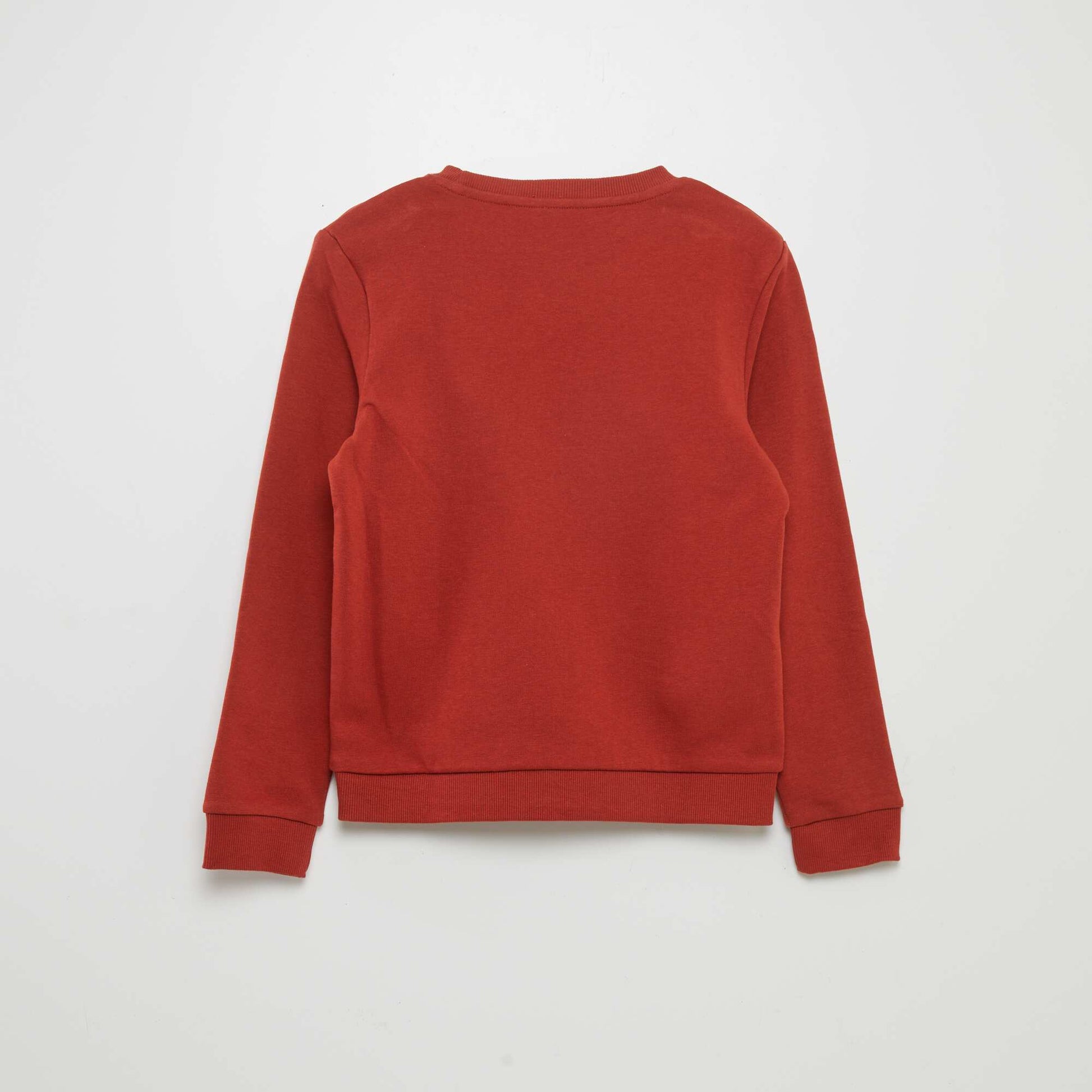 Sweat à col rond imprimé ROUGE