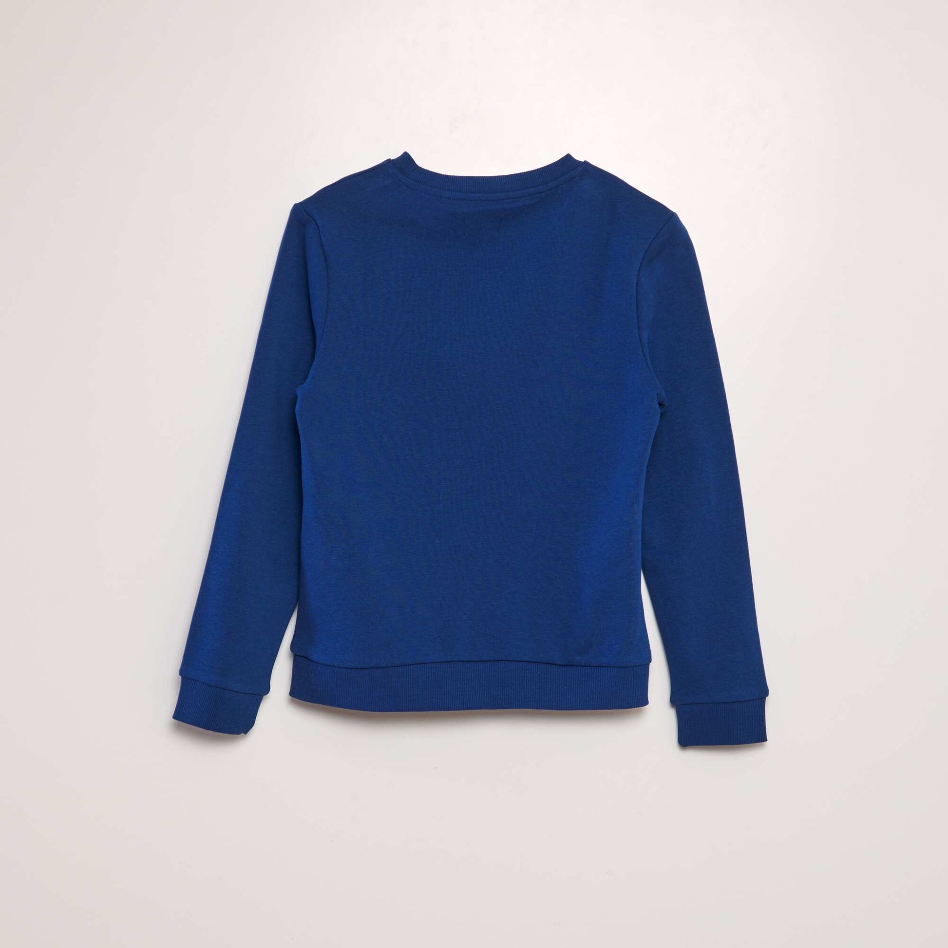 Sweat à col rond imprimé Bleu marine