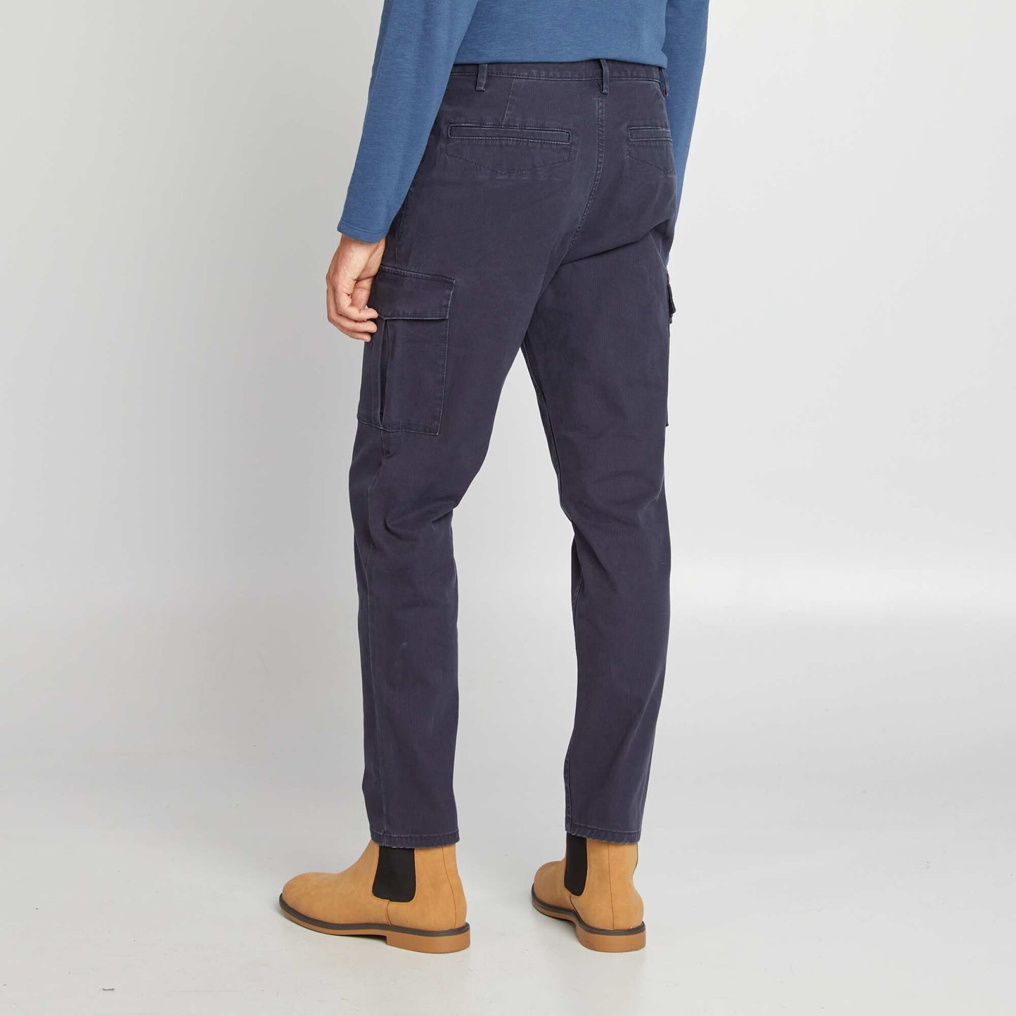 Pantalon multipoche slim Bleu marine