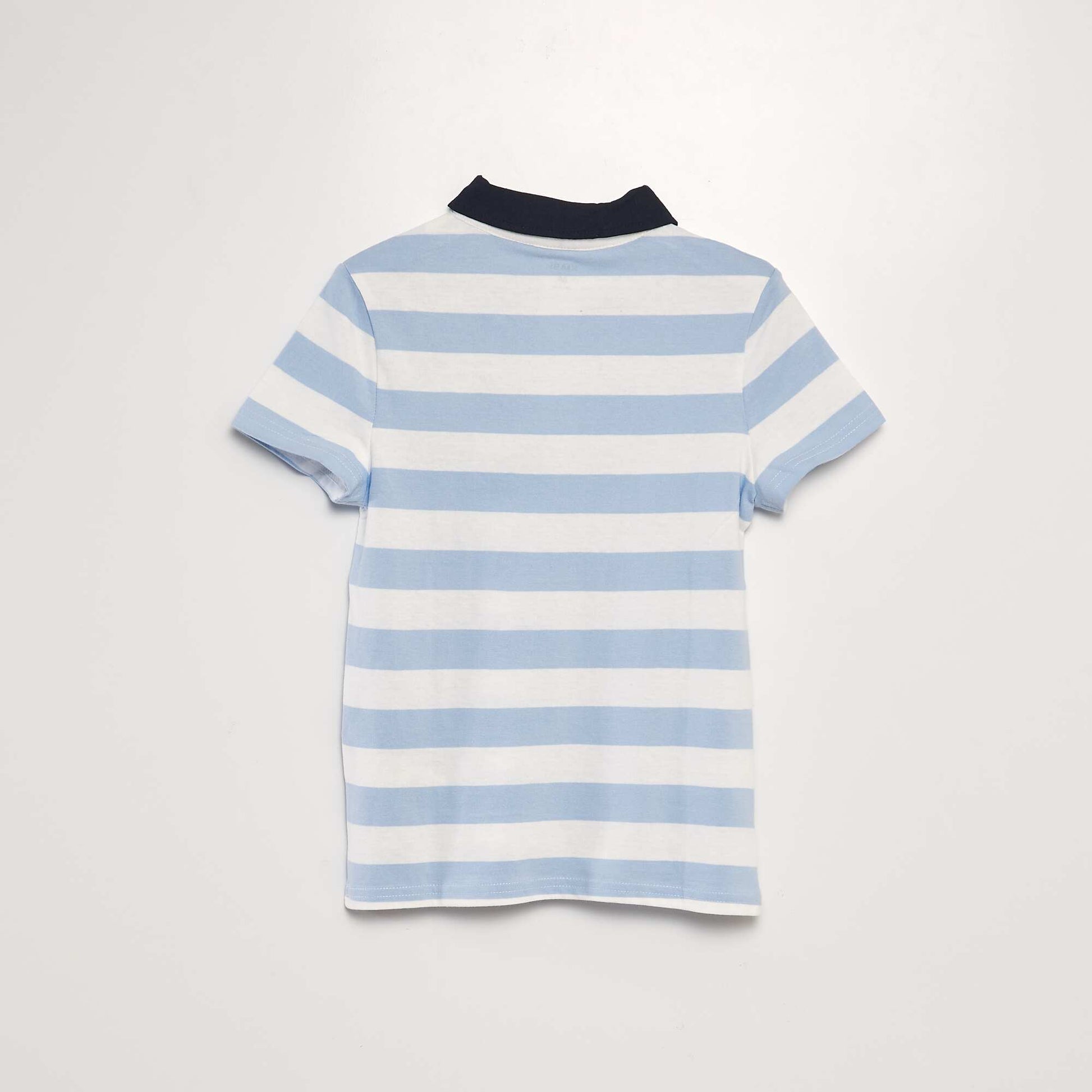 Polo en jersey rayures Bleu/blanc