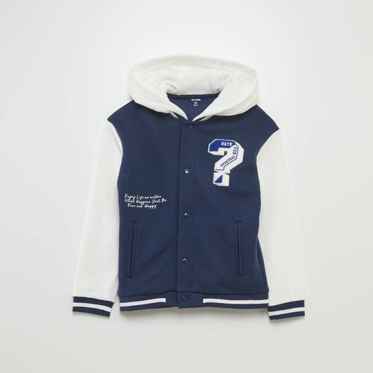 Sweat campus capuche BLEU