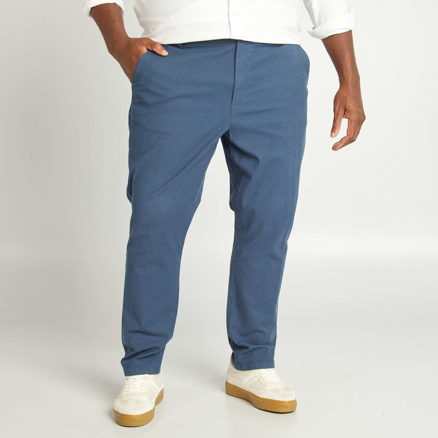 Pantalon chino Bleu