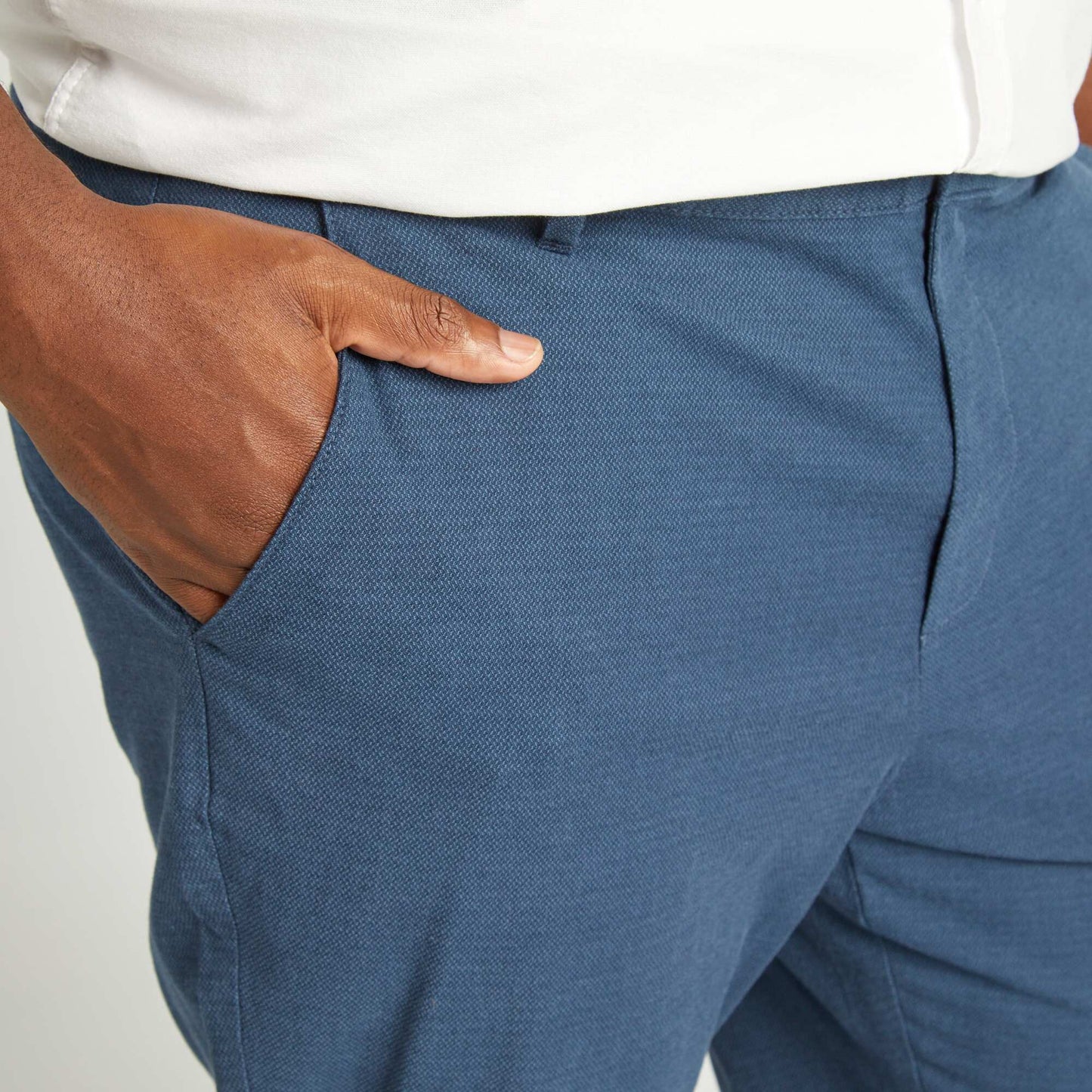 Pantalon chino Bleu