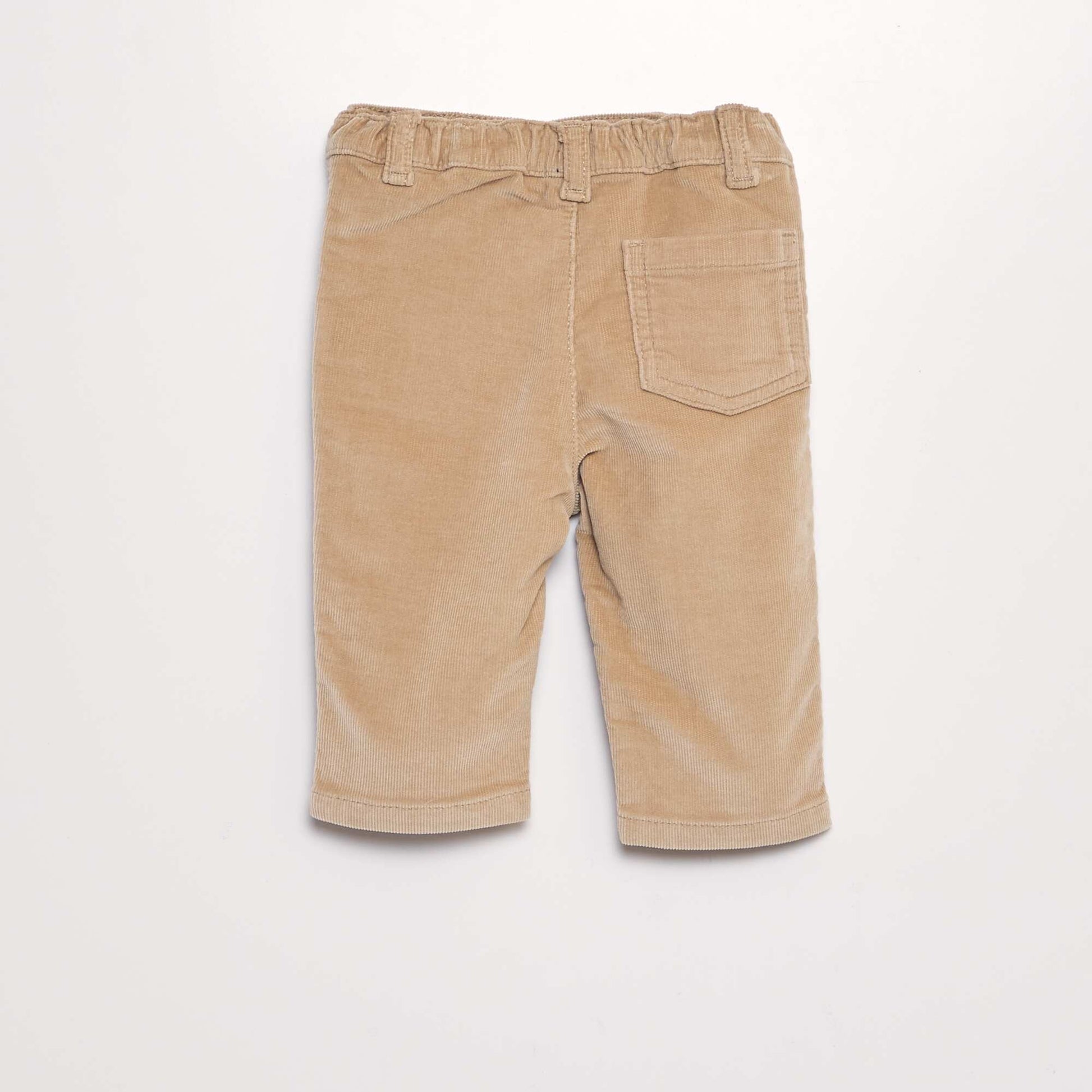 Pantalon en velours c tel Beige