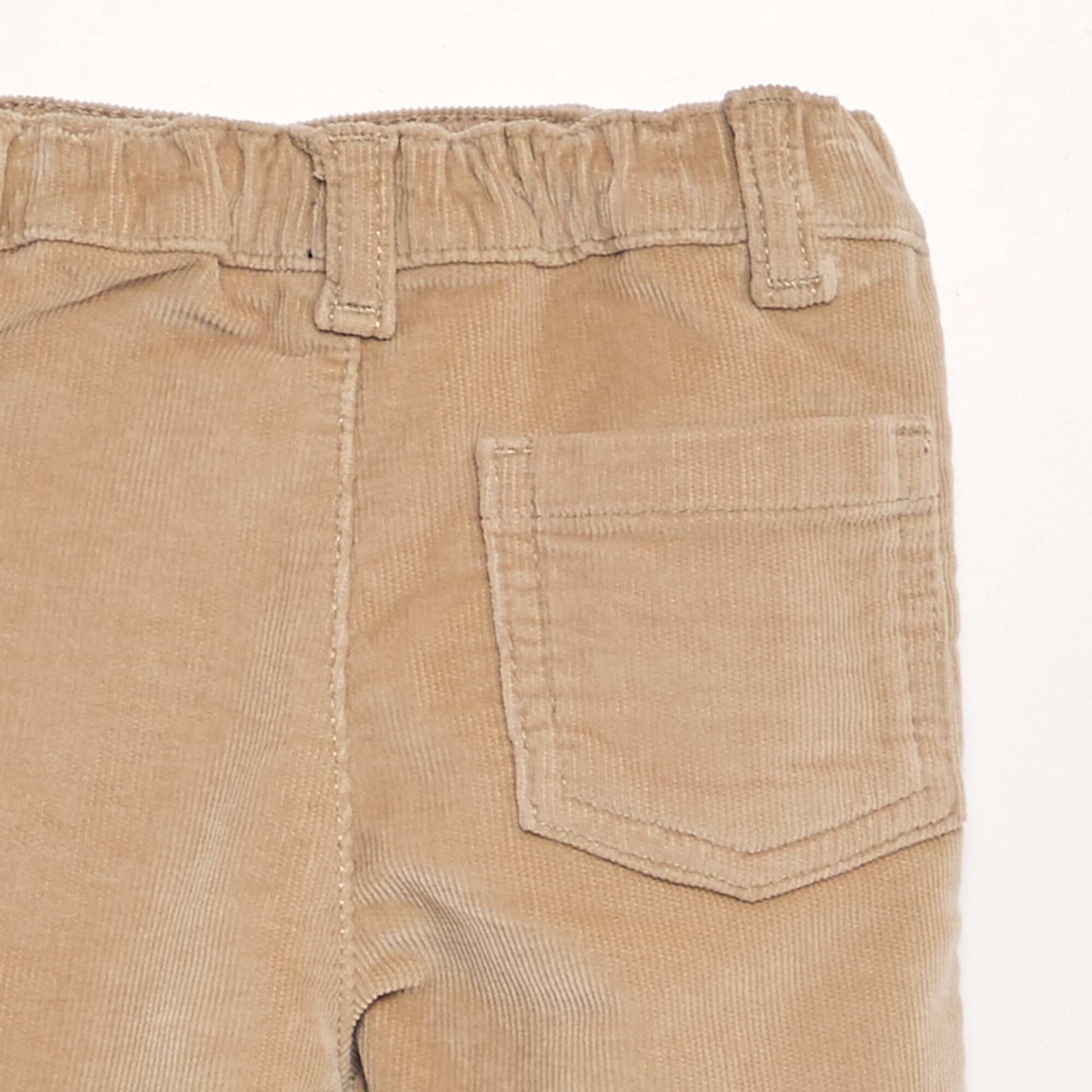 Pantalon en velours c tel Beige