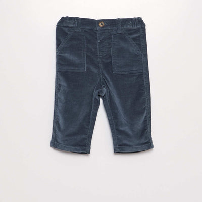 Pantalon en velours c tel bleu