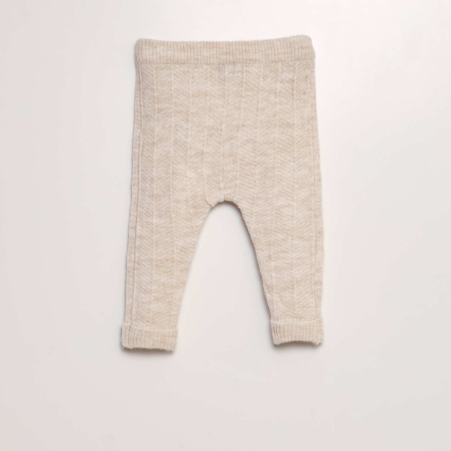 Legging en maille tricot BEIGE