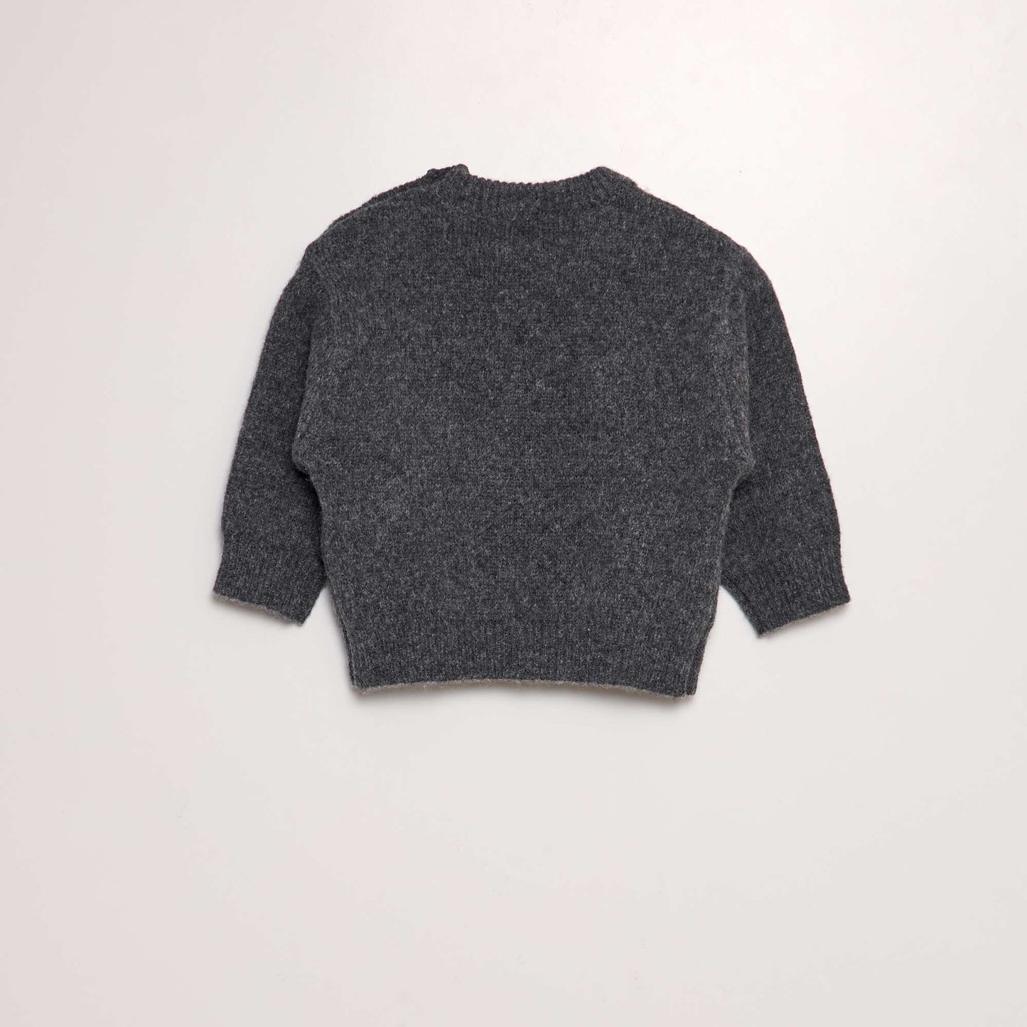 Pull en maille tricot 'animaux' GRIS