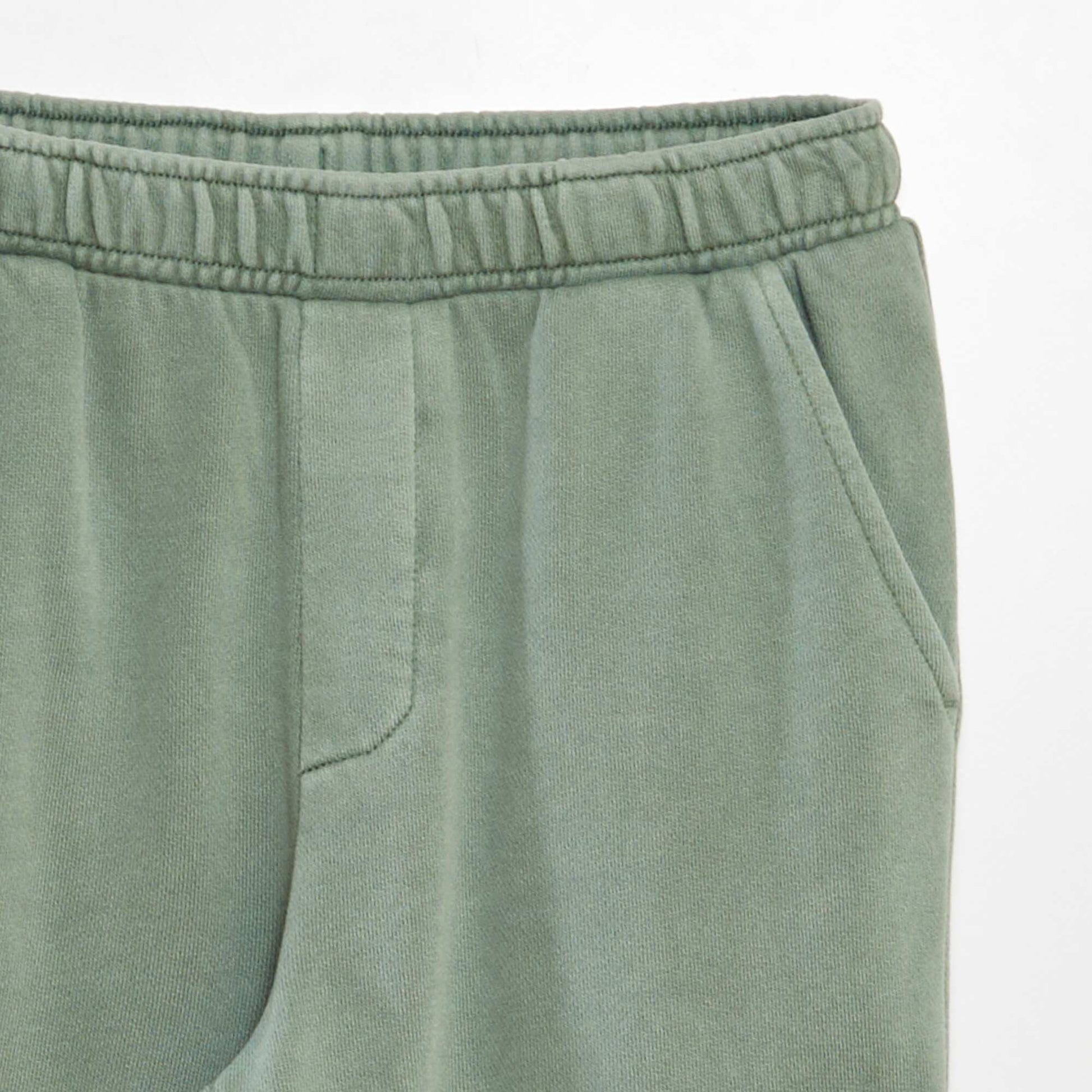 Pantalon en molleton avec poches VERT