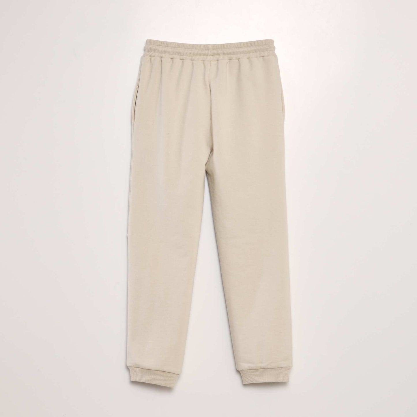 Pantalon de jogging en molleton Beige/noir