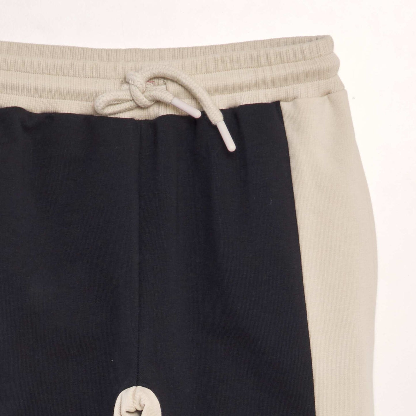 Pantalon de jogging en molleton Beige/noir