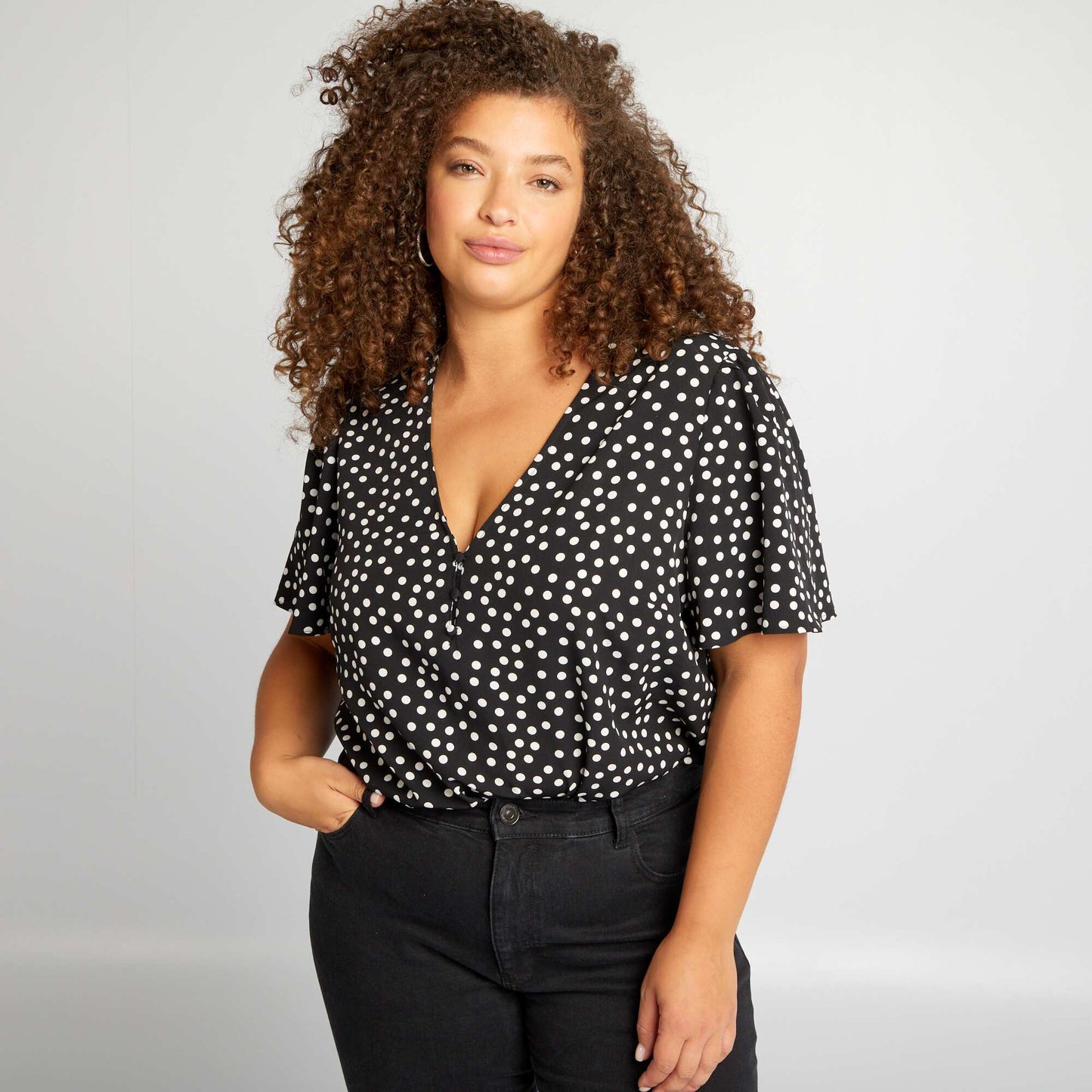 Blouse fluide NOIR