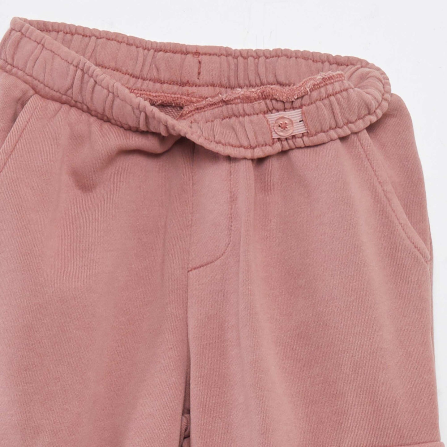 Pantalon de joggig en molleton avec poches Vieux rose