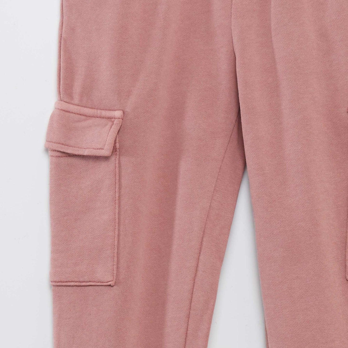 Pantalon de joggig en molleton avec poches Vieux rose