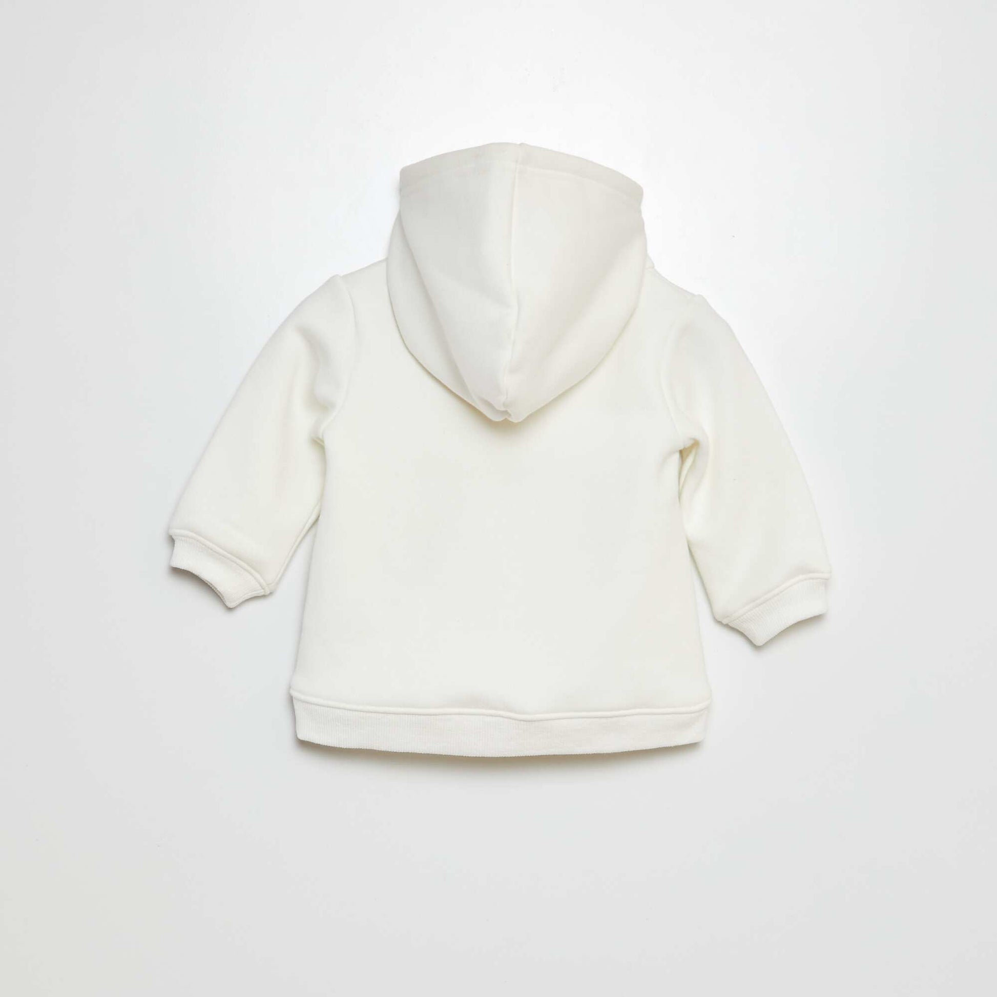 Sweat à capuche animé blanc