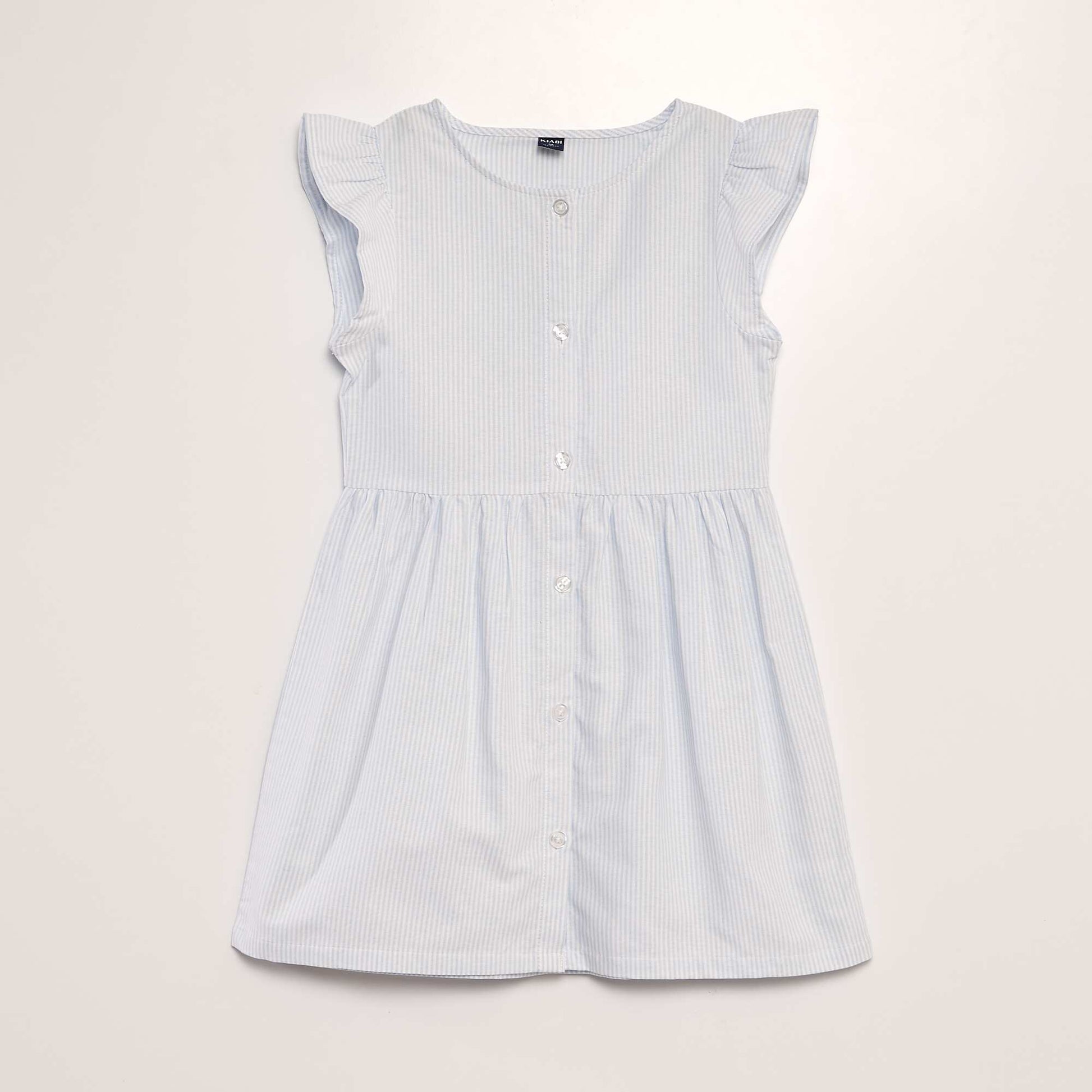 Robe rayures en coton Bleu