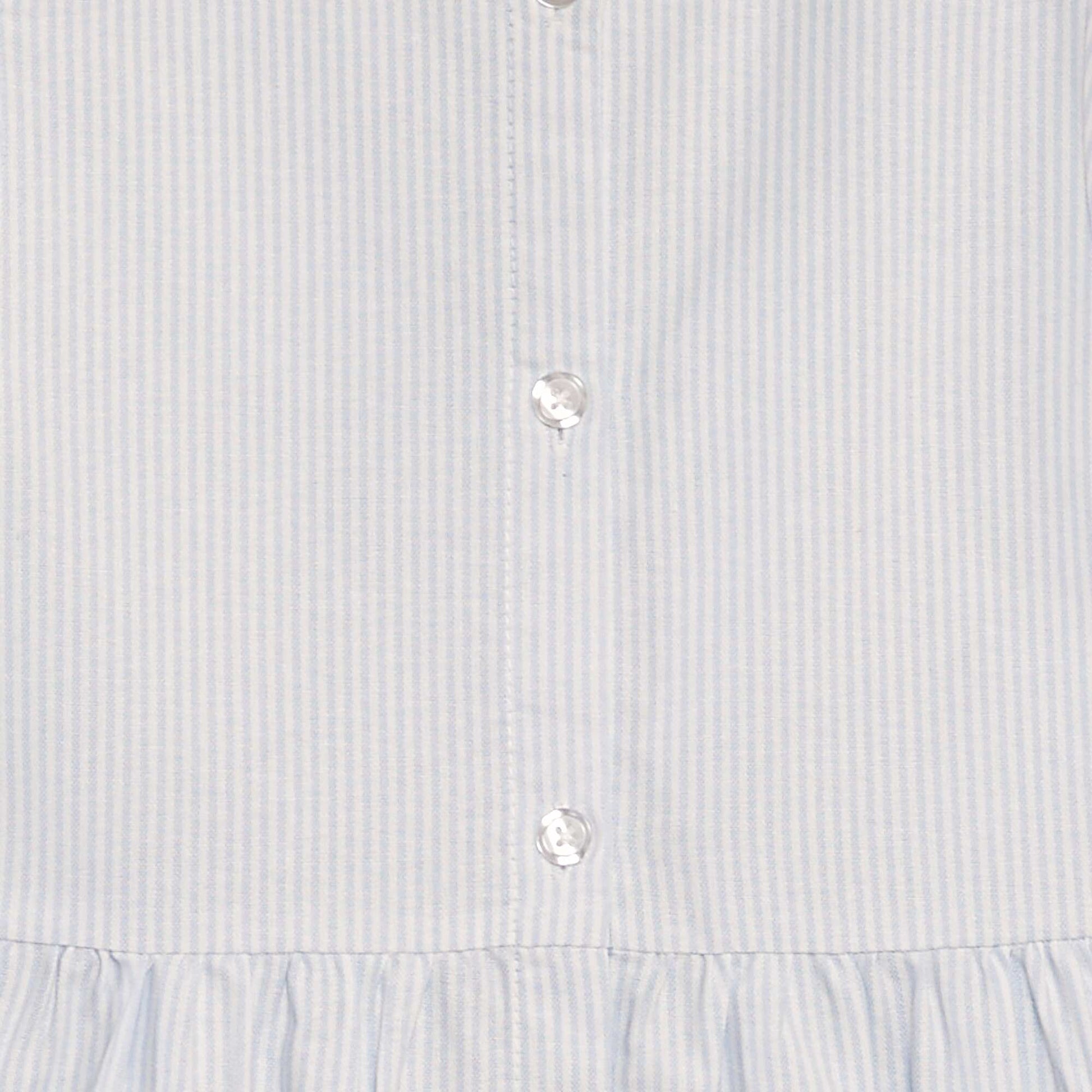Robe rayures en coton Bleu