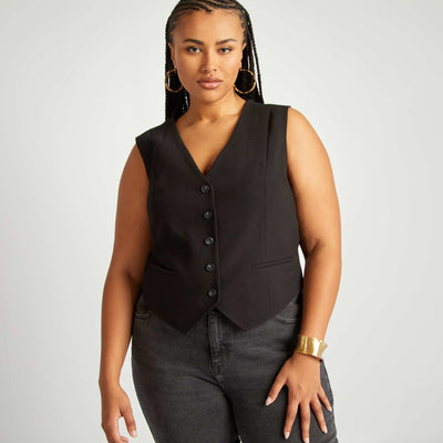 Veste gar on de caf unie noir