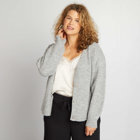 Cardigan en maille c tel e Gris