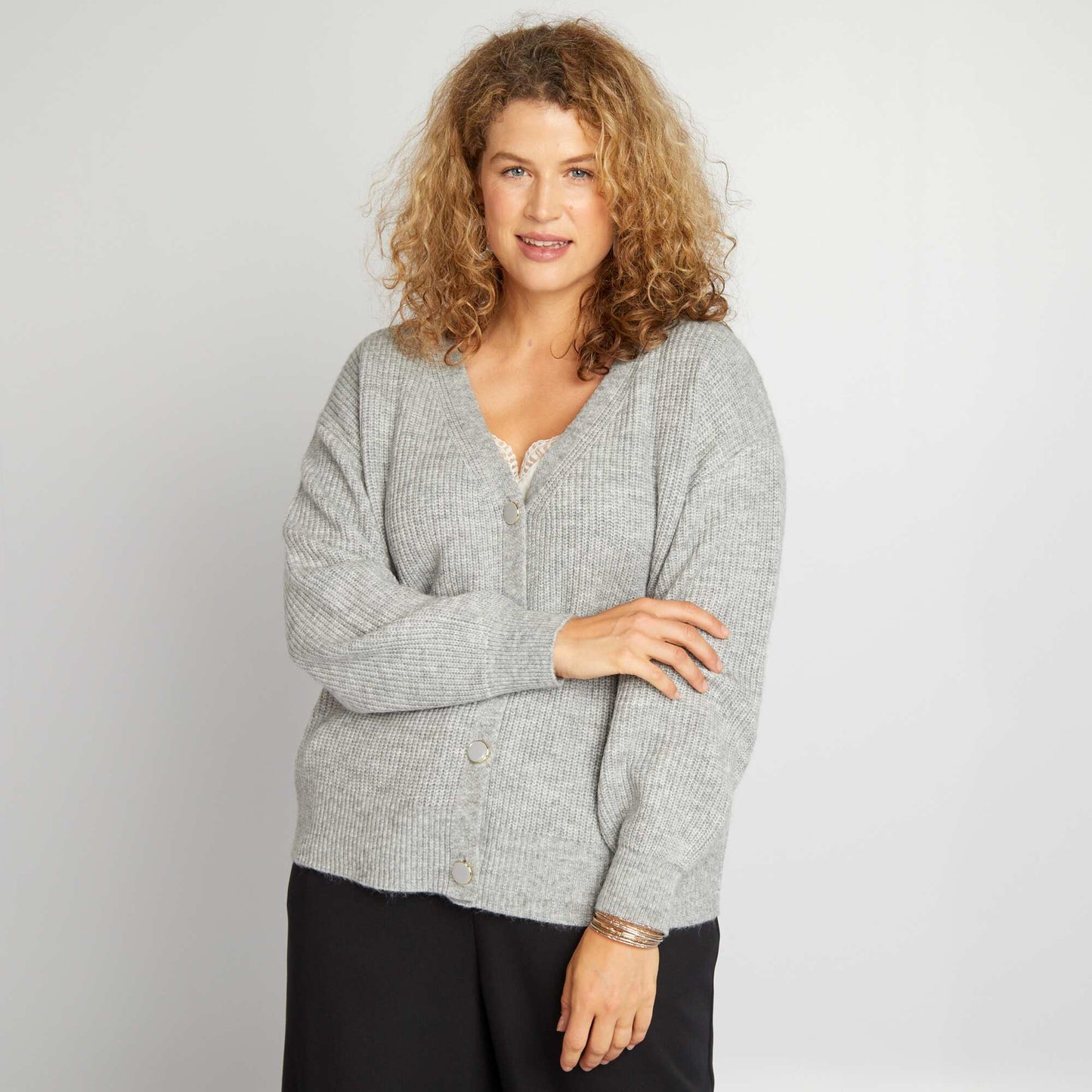 Cardigan en maille c tel e Gris