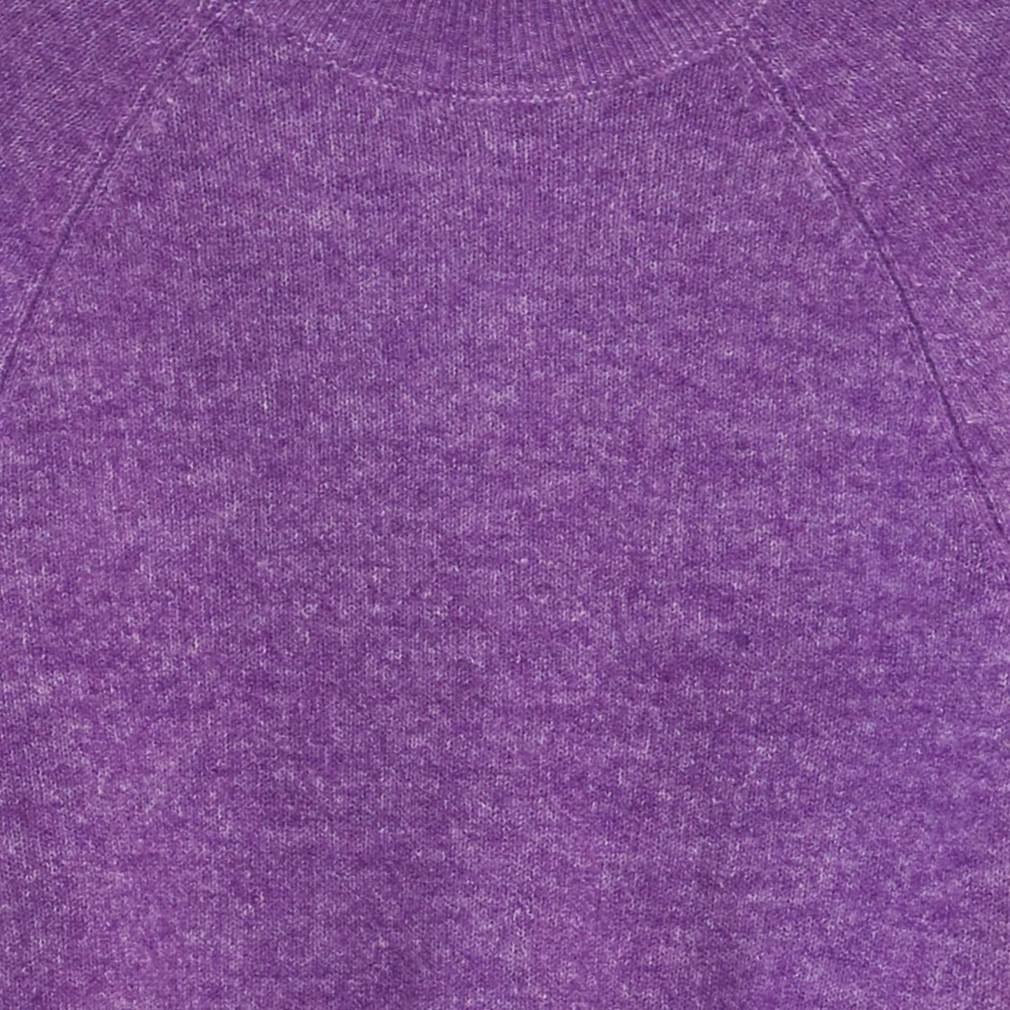 Pull en maille à col rond Violet