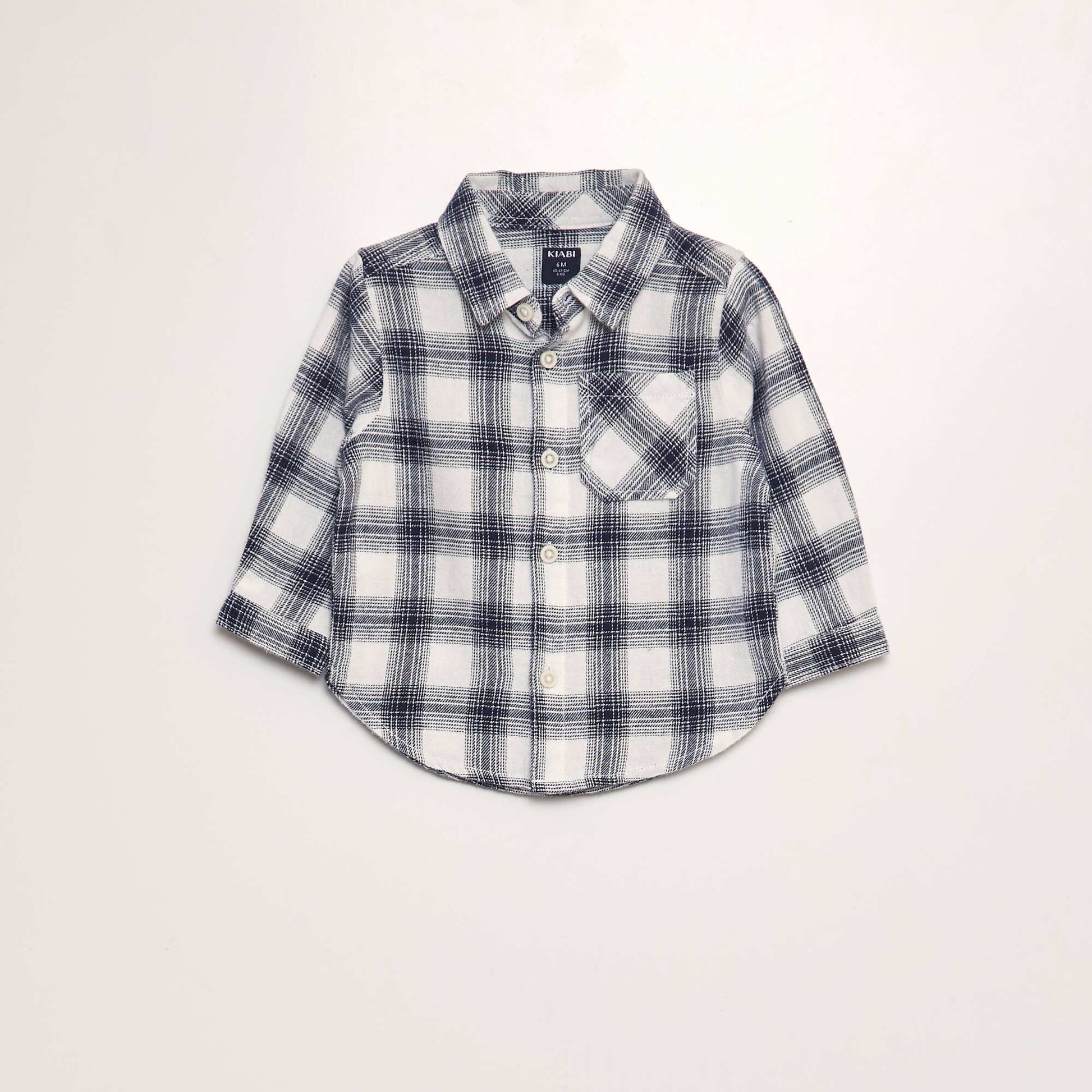 Chemise carreaux en flanelle NOIR