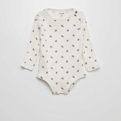 Body c tel imprim - Mixte Blanc