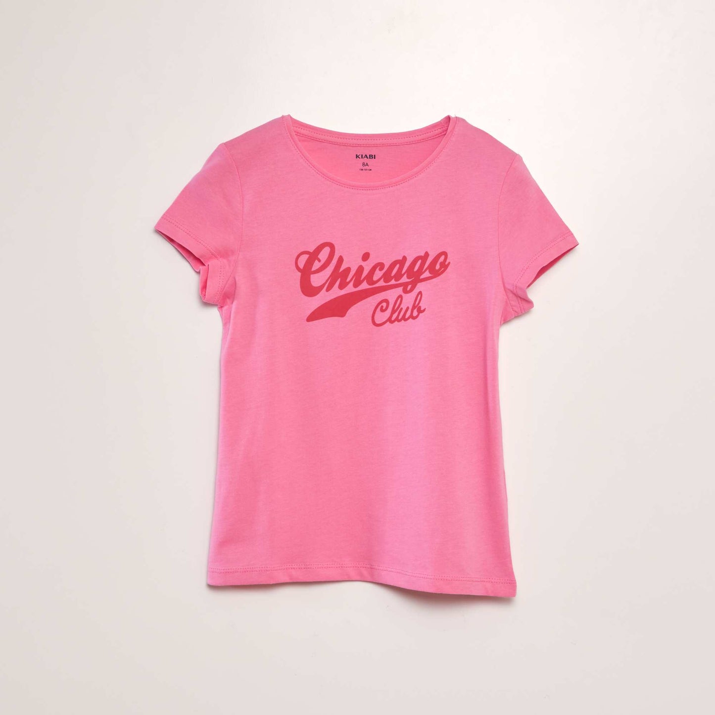 T-shirt manches courtes imprim Rose