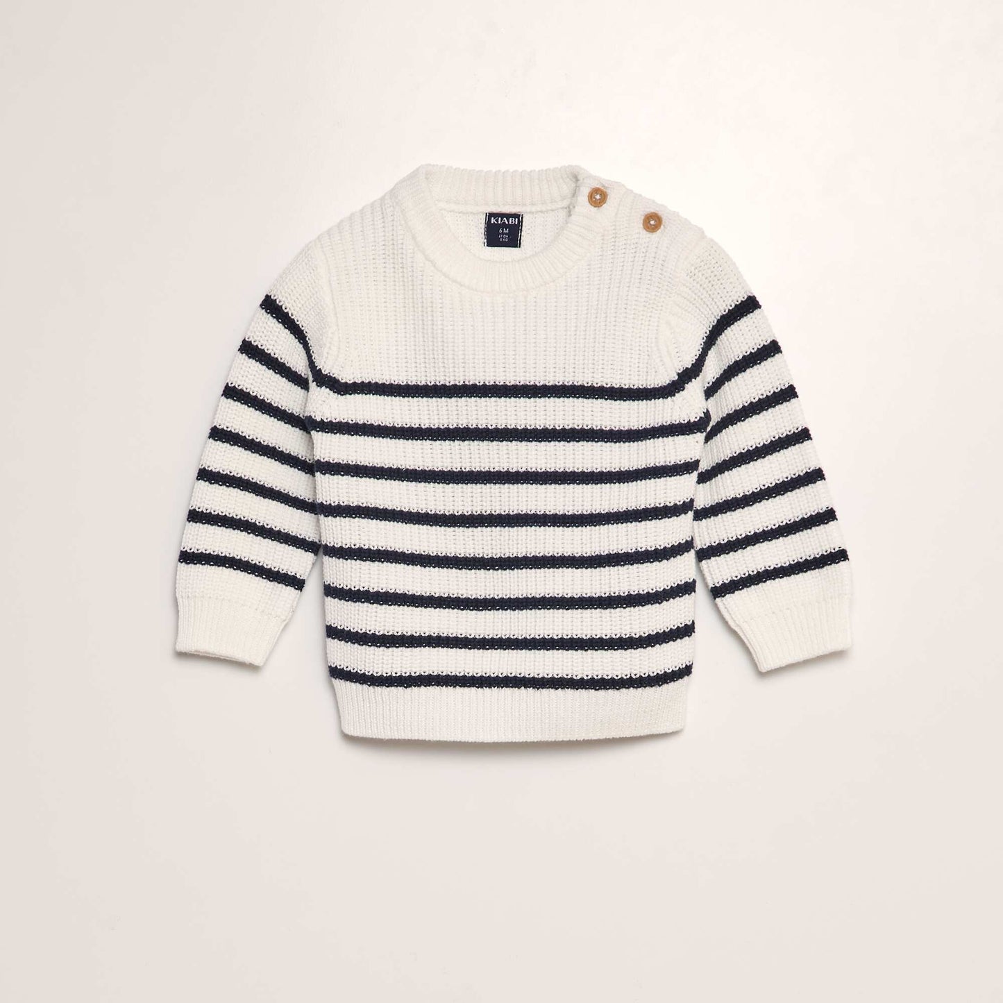 Pull en tricot Blanc/bleu