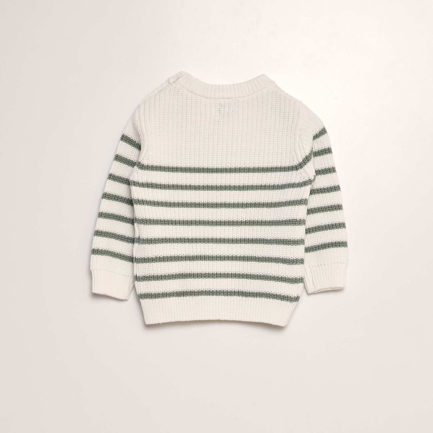 Pull en tricot Vert/blanc