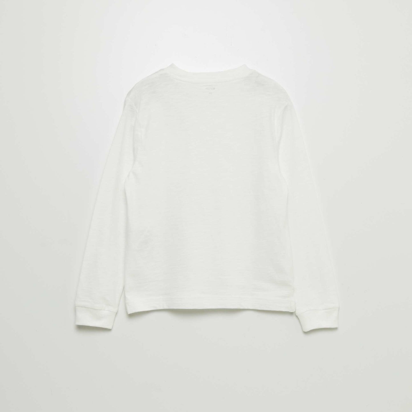 T-shirt manches longues en coton Blanc