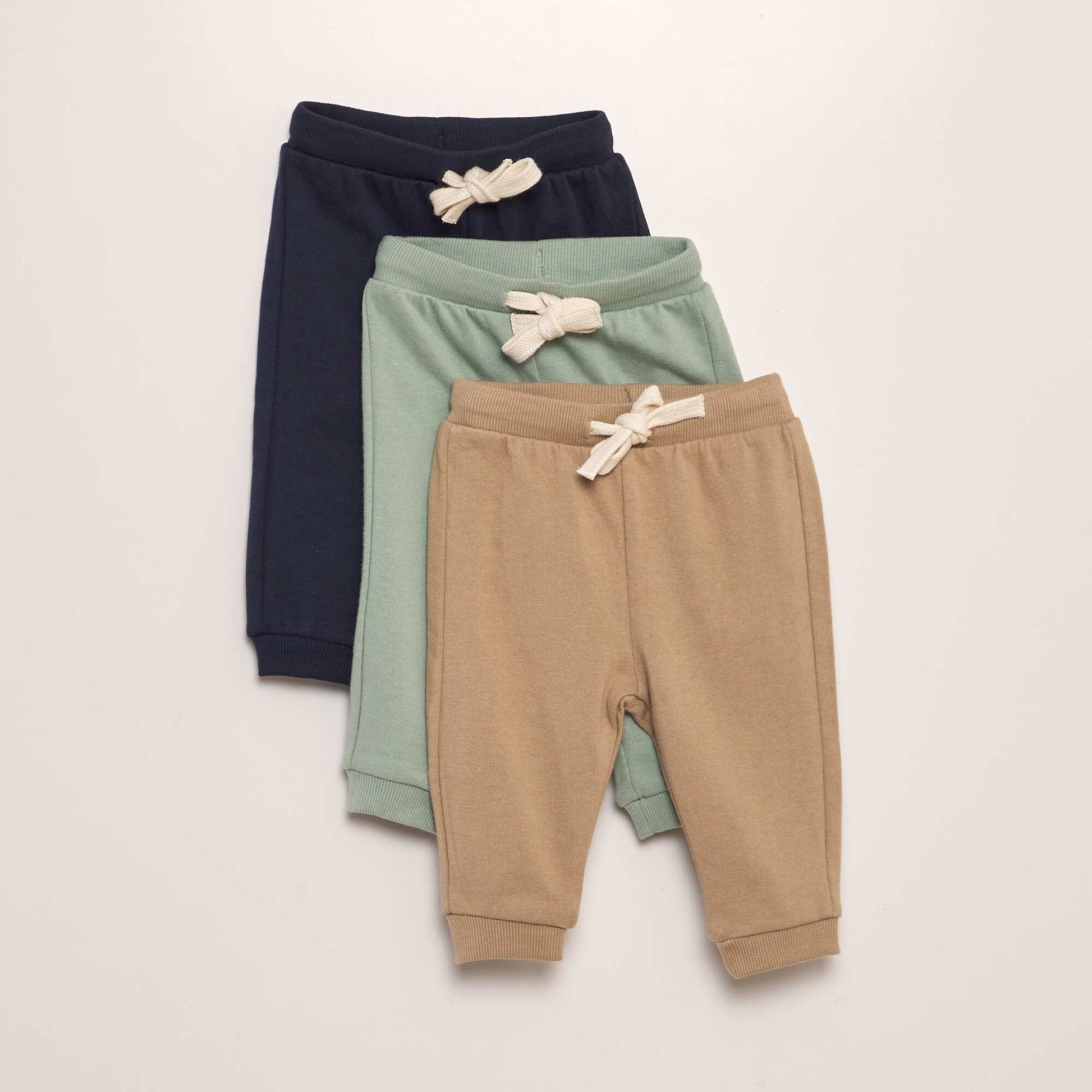 Lot de 3 joggings unis BEIGE