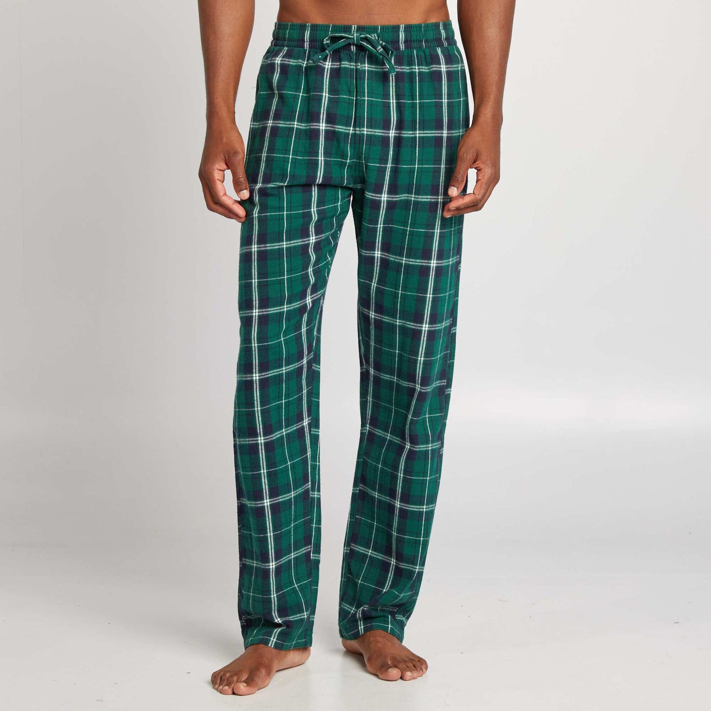 Pantalon pyjama en flanelle Vert